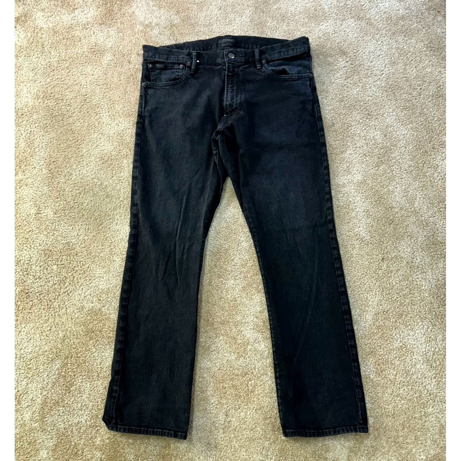 Polo Ralph Lauren Polo Ralph Lauren Varick Slim Straight Jeans Mens 34x30 Black Denim Straight Jeans Mens 34 Black Denim Size US S / EU 44-46 / 1 - 2 Thumbnail