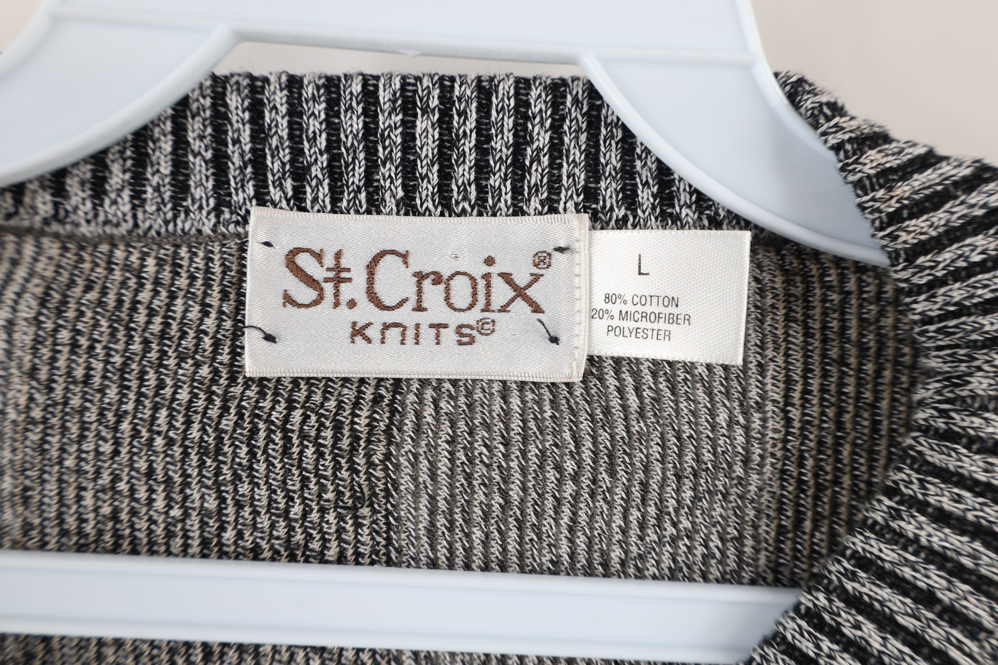 St. Croix × Vintage Vintage 90s St Croix Knits Geometric Knit Cosby Sweater USA Size US L / EU 52-54 / 3 - 5 Thumbnail