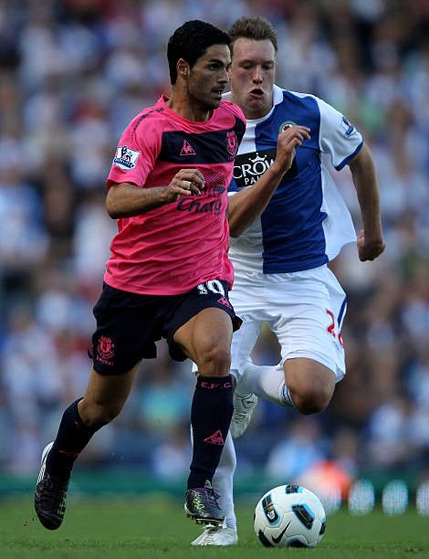 Le Coq Sportif Everton away 2010/2011 arteta jersey football Size US M / EU 48-50 / 2 - 10 Thumbnail
