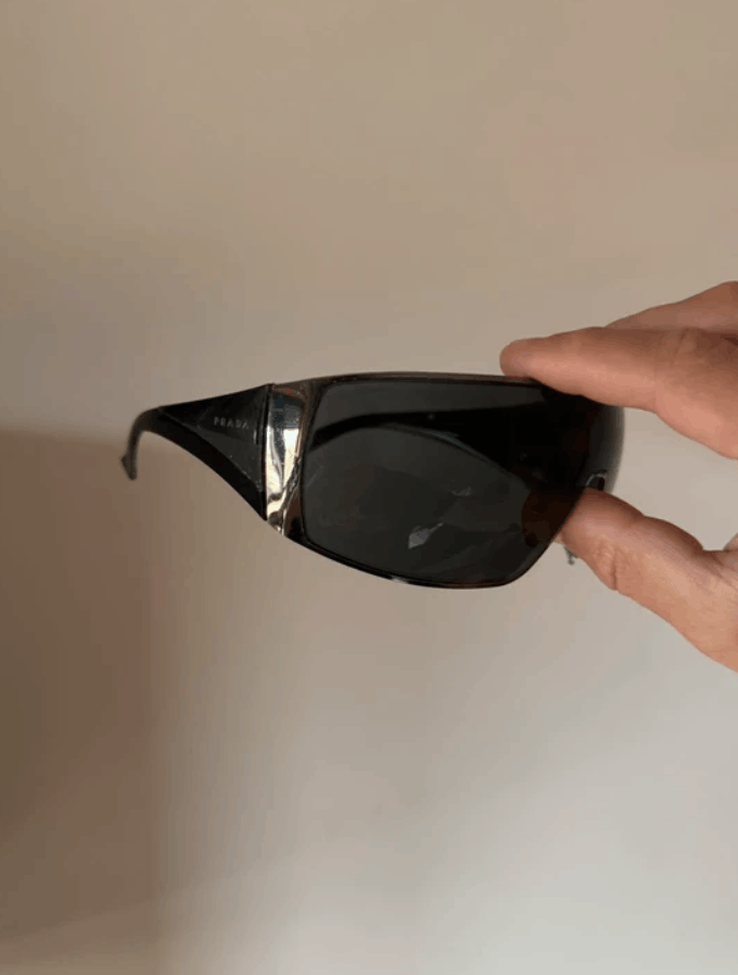 Prada PRADA Sunglasses SPR 57H Sport Red Tab Shield Mask Symbole Size ONE SIZE - 2 Thumbnail