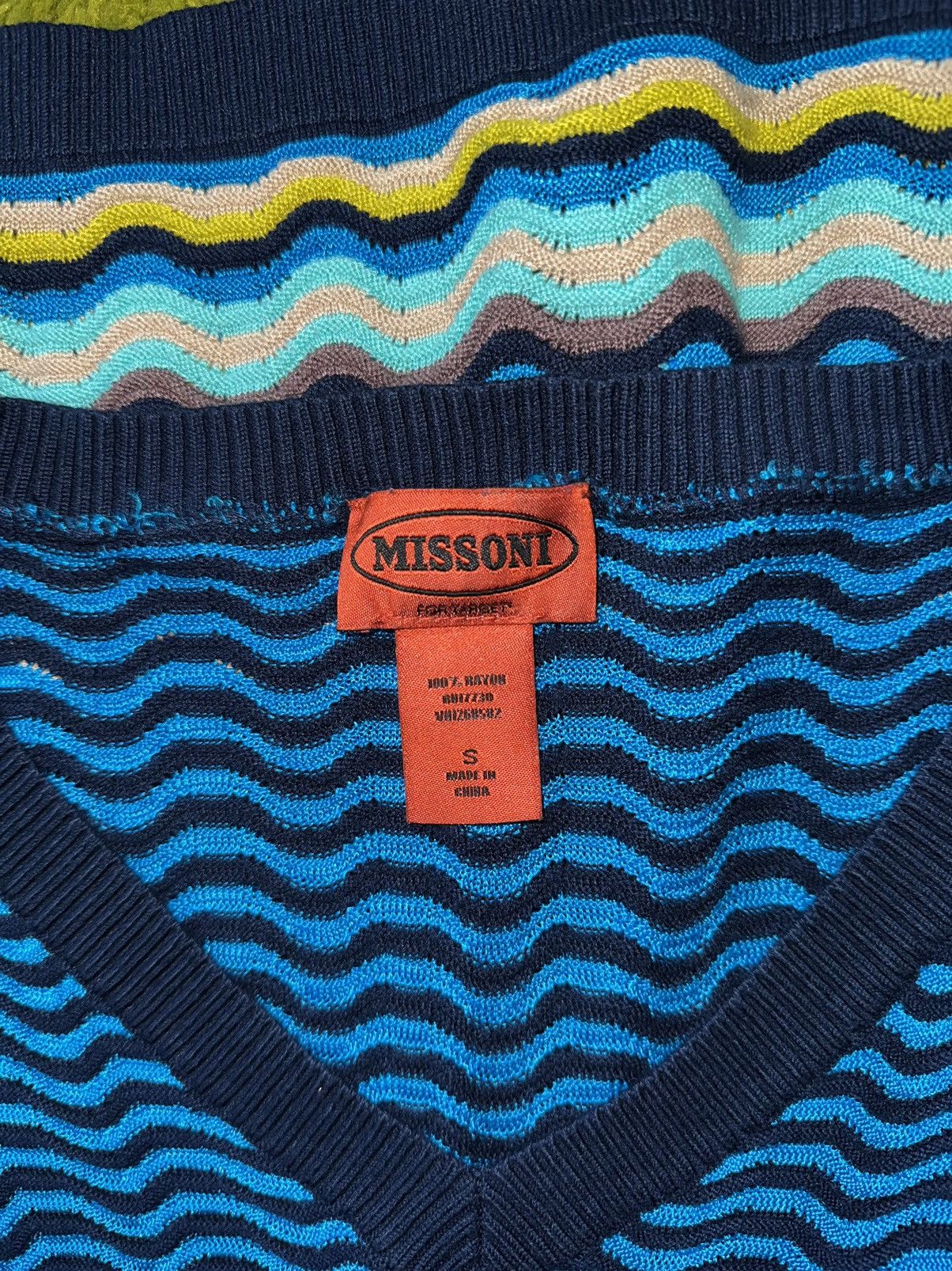 Designer × Missoni × Vintage Missoni 2000s vintage coloured striped sweater Size S / US 4 / IT 40 - 4 Thumbnail