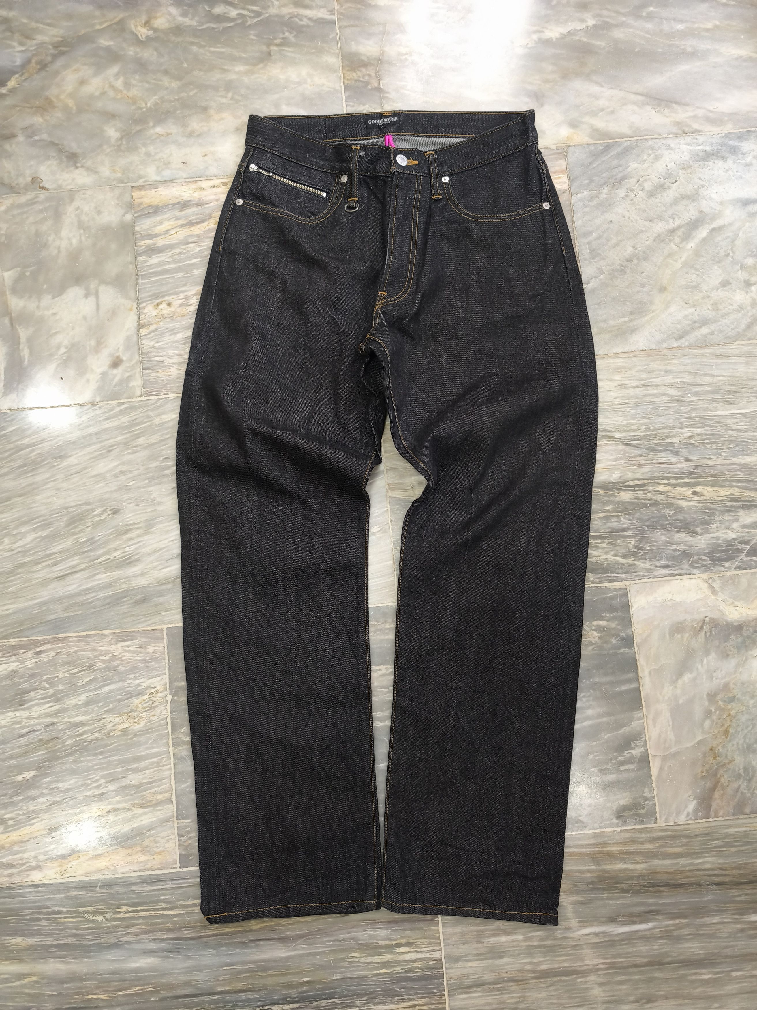 GOODENOUGH GOOD ENOUGH Selvedge Straight Pants - GE-102001 Size US 31 - 1 Thumbnail