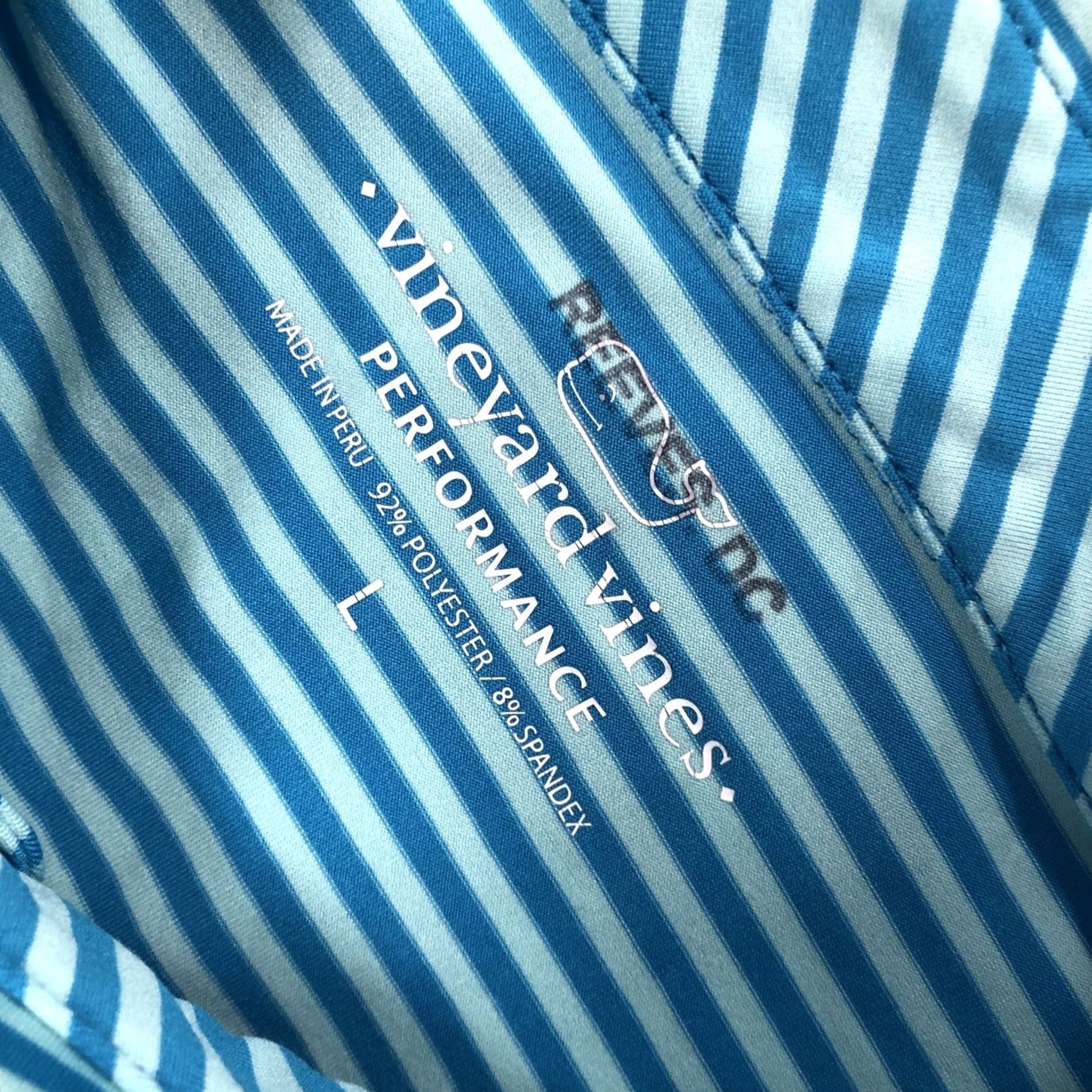 Vineyard Vines Vineyard Vines Polo Shirt Mens Large Multicolor Striped Performance Stretch Golf Shirt Polo Short Sleeve Logo Classic Preppy Whale Men L Multicolor Size US L / EU 52-54 / 3 - 6 Thumbnail