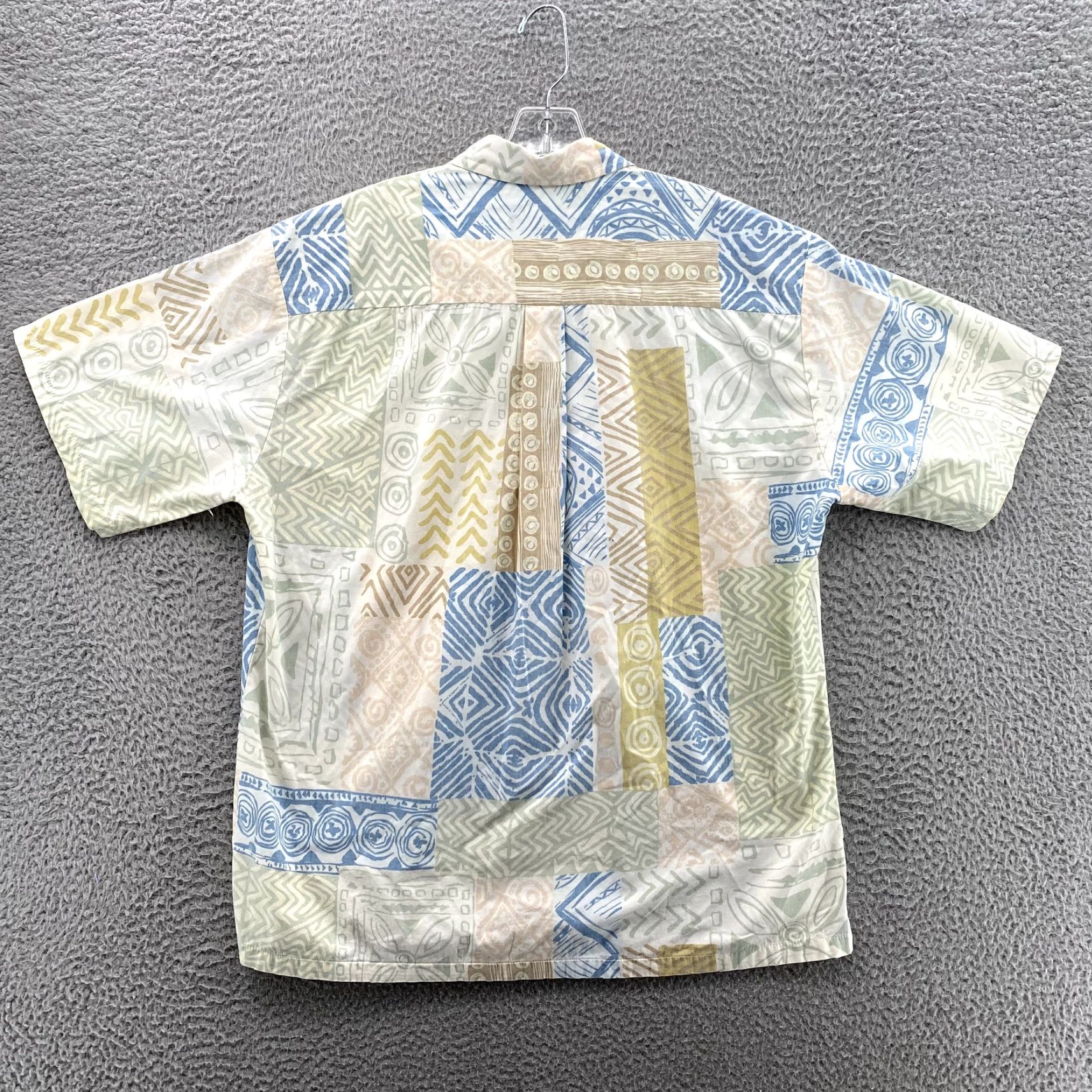 Tori Richard Tori Richard Shirt Mens Large Geometric Print Relaxed Cotton Casual 90s Hawaiian Size US L / EU 52-54 / 3 - 4 Thumbnail
