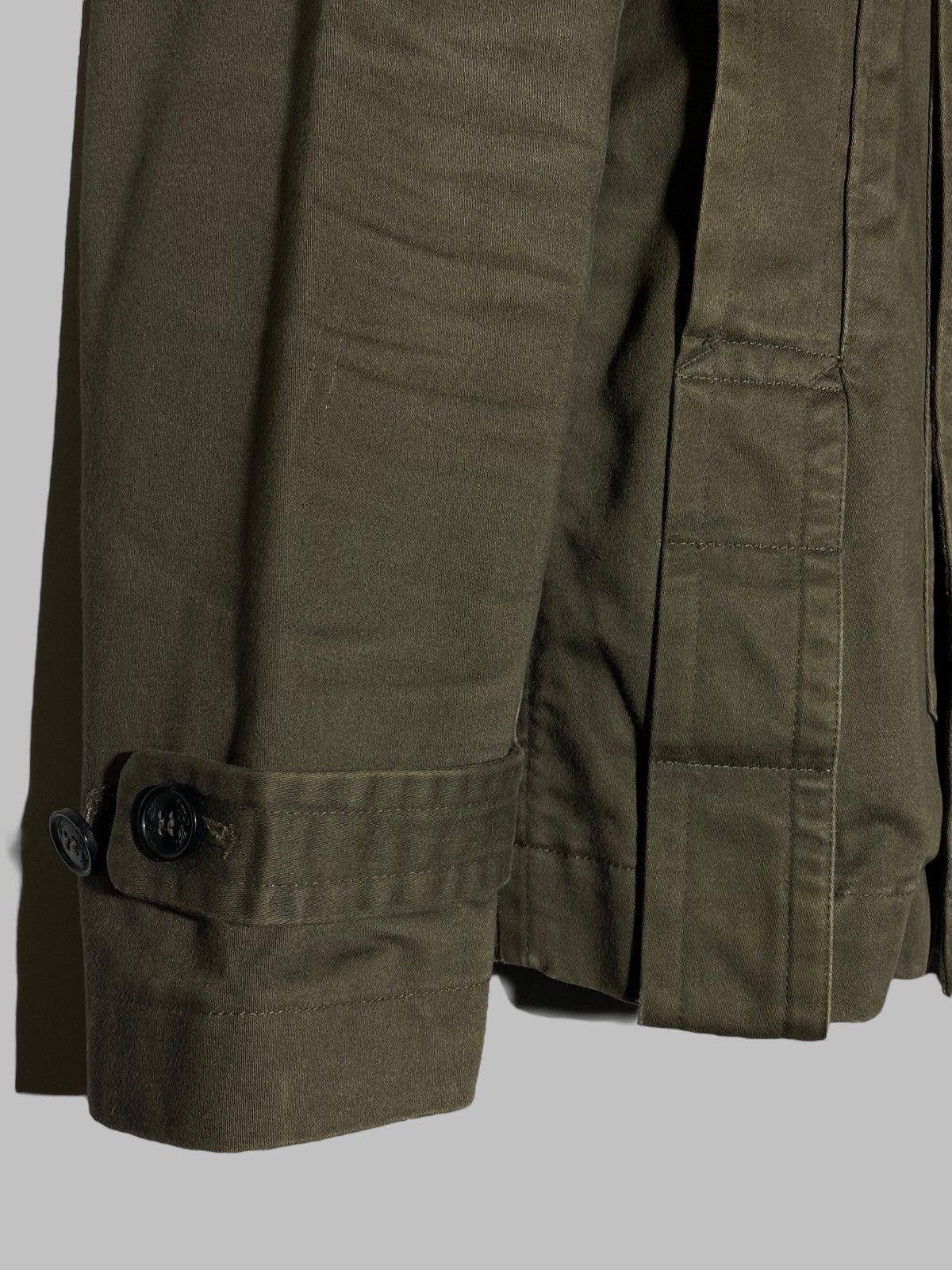 Allsaints All Saints Vagabond Double Breasted Pea Coat Khaki Jacket Size US S / EU 44-46 / 1 - 9 Thumbnail