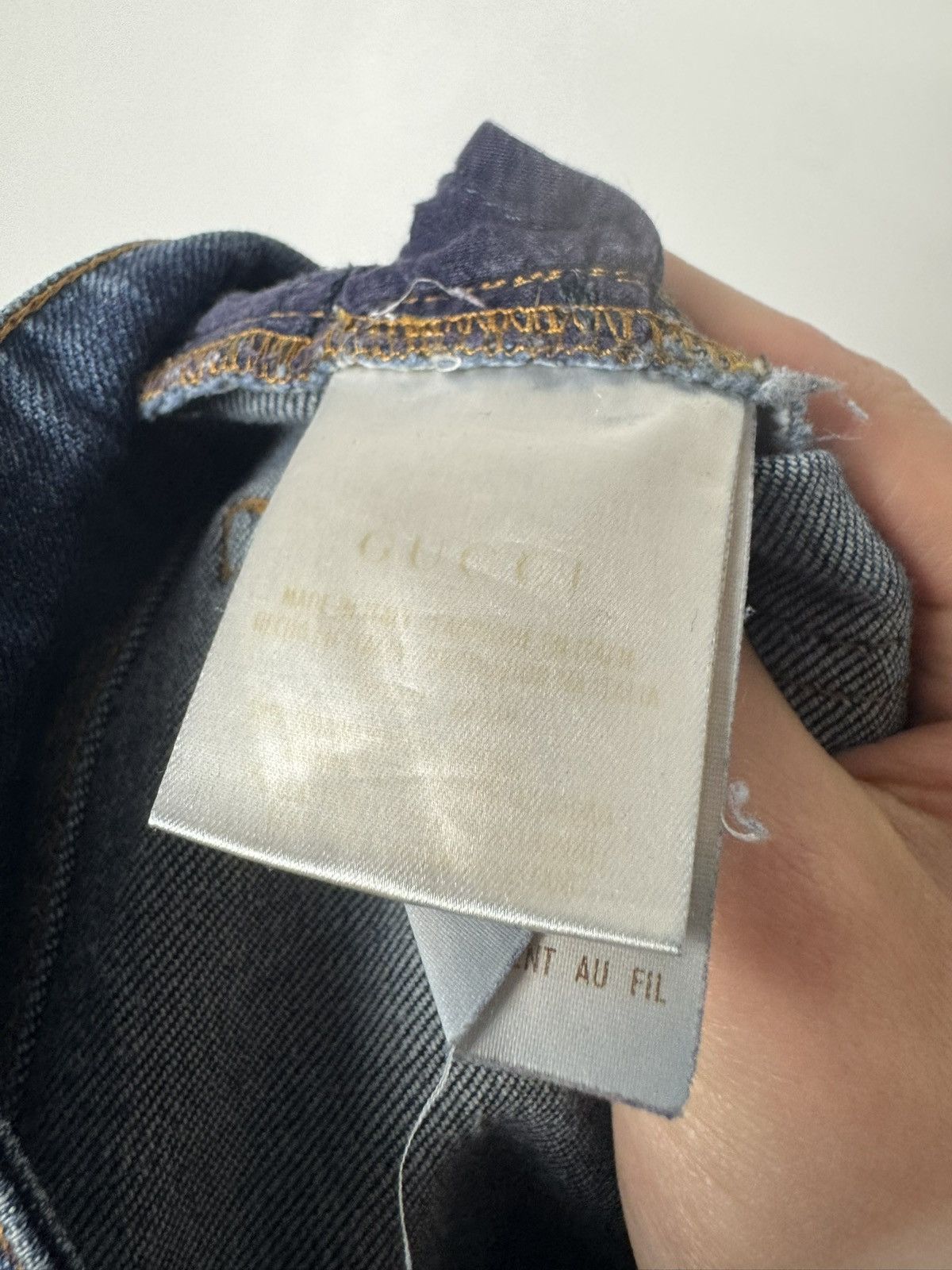 Gucci Gucci Vintage Slim Denim Jeans Made in Italy Dark Wash Size 26" / US 2 / IT 38 - 13 Thumbnail