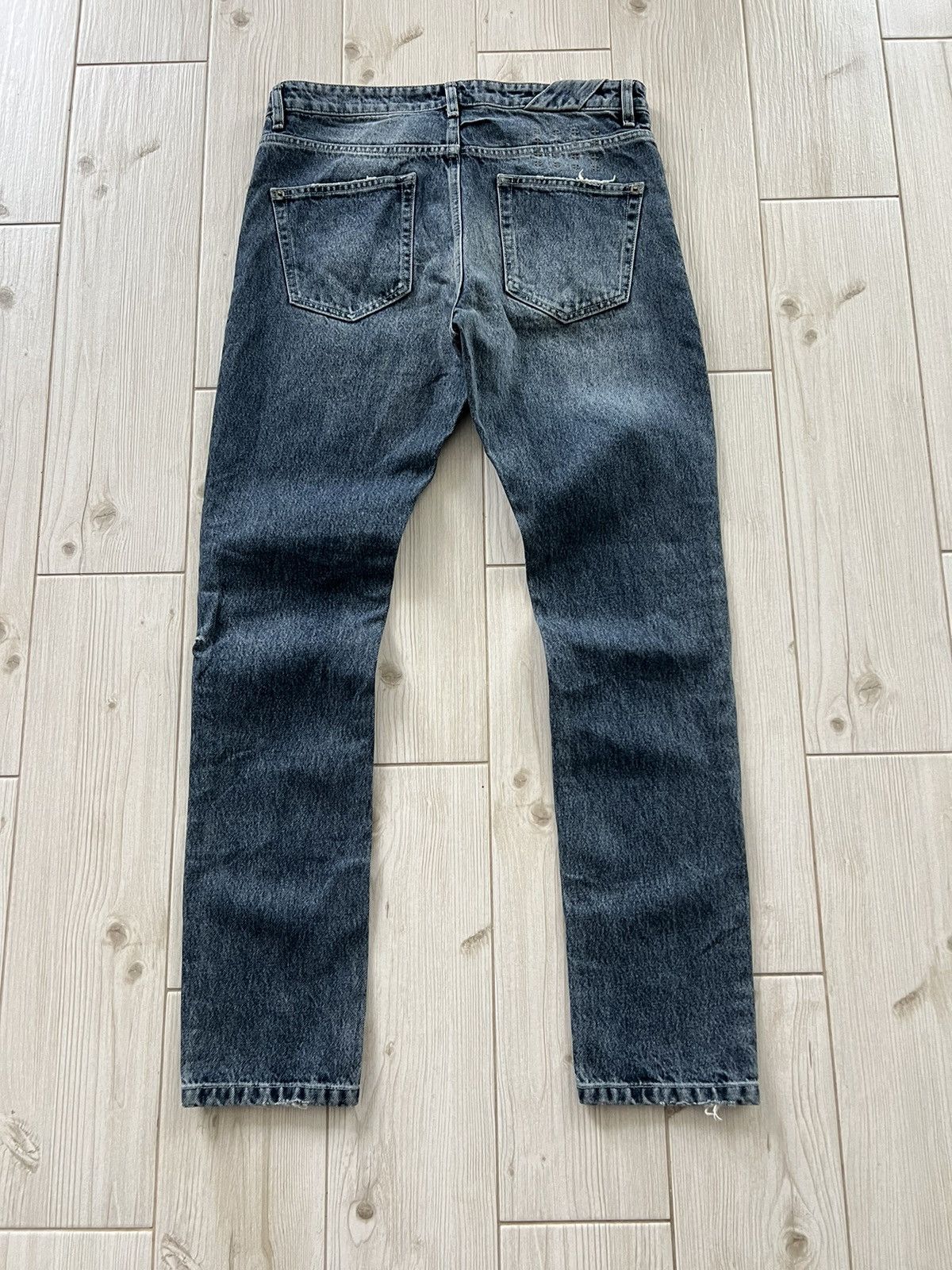 Ksubi KSUBI BLUE FIVE-POCKETS COTTON JEANS SIZE 32 DISTRESSED Size US 32 / EU 48 - 3 Thumbnail