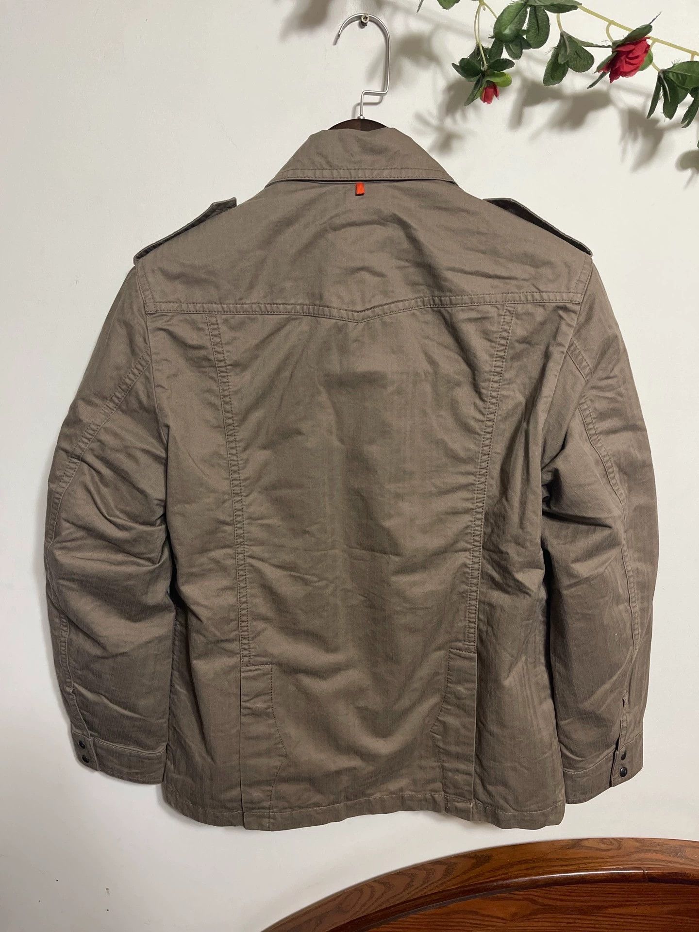 Hugo Boss Hugo Boss Khaki Slim Cotton Two-Piece Jacket Set Size 46 Size US S / EU 44-46 / 1 - 2 Thumbnail