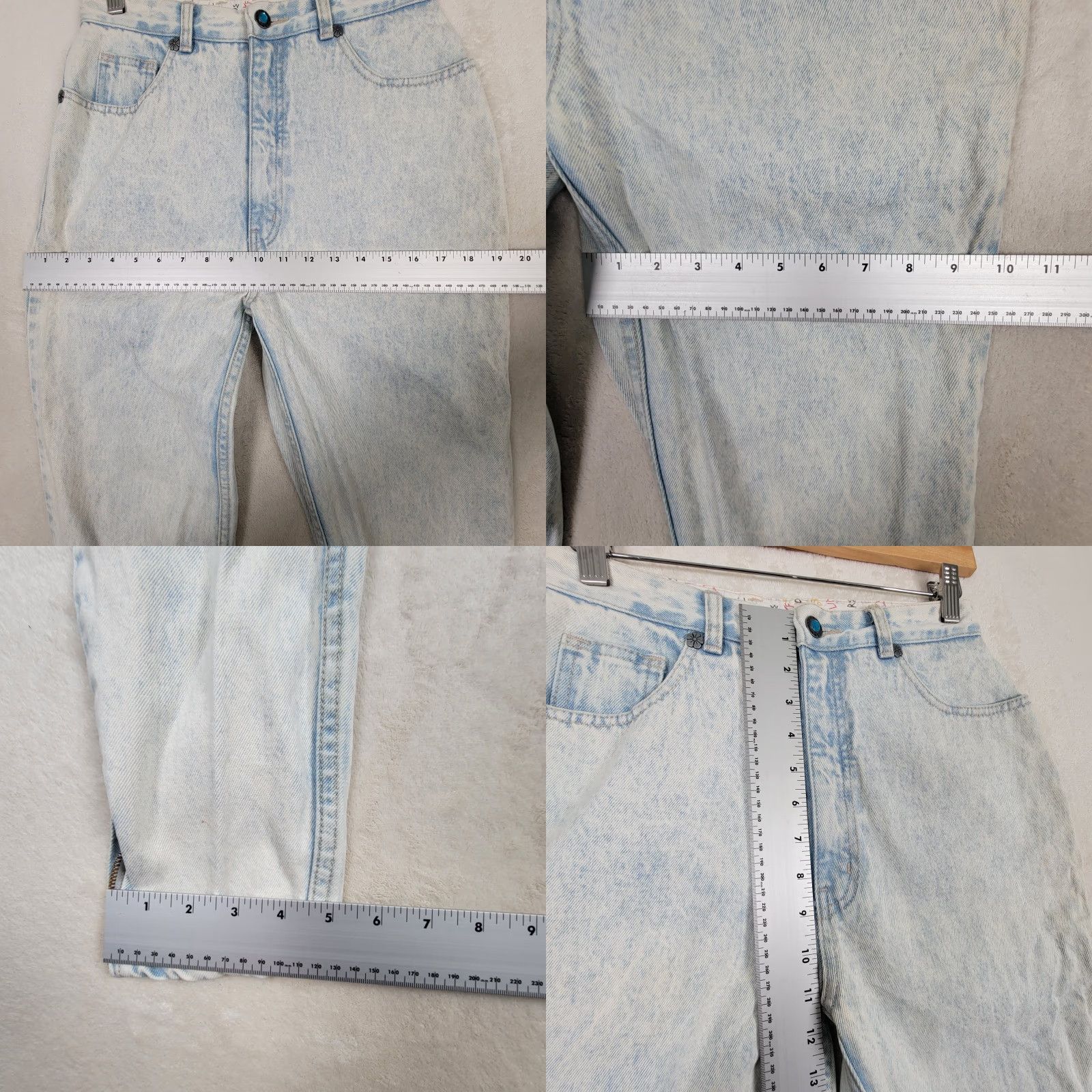 Vintage VINTAGE L.A. Gear Jeans Women's High Waist Acid Washed Tapered Zip Ankle 11/28 80s Blue Mens? Size 32" / US 10 / IT 46 - 8 Thumbnail