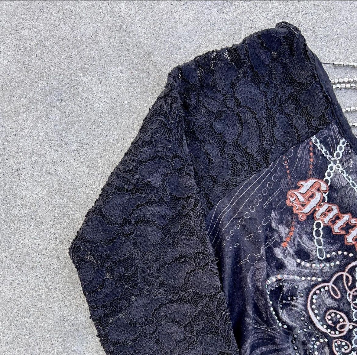 Harley Davidson Vintage Beaded Harley Davidson Tee/Top Size S / US 4 / IT 40 - 4 Thumbnail