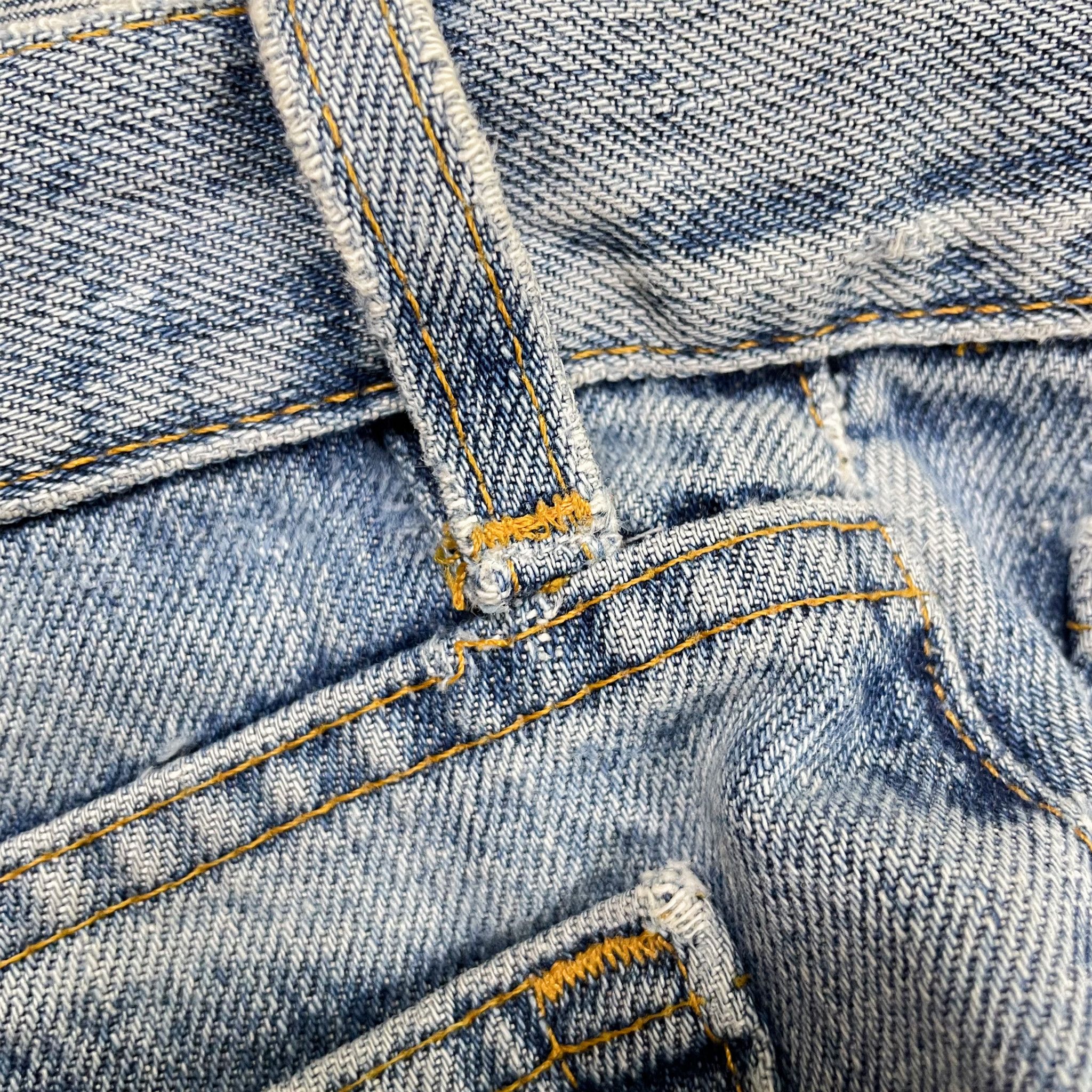 Helmut Lang Archive Helmut Lang Vintage Stained Denim Light Blue Jeans Size US 29 - 7 Thumbnail