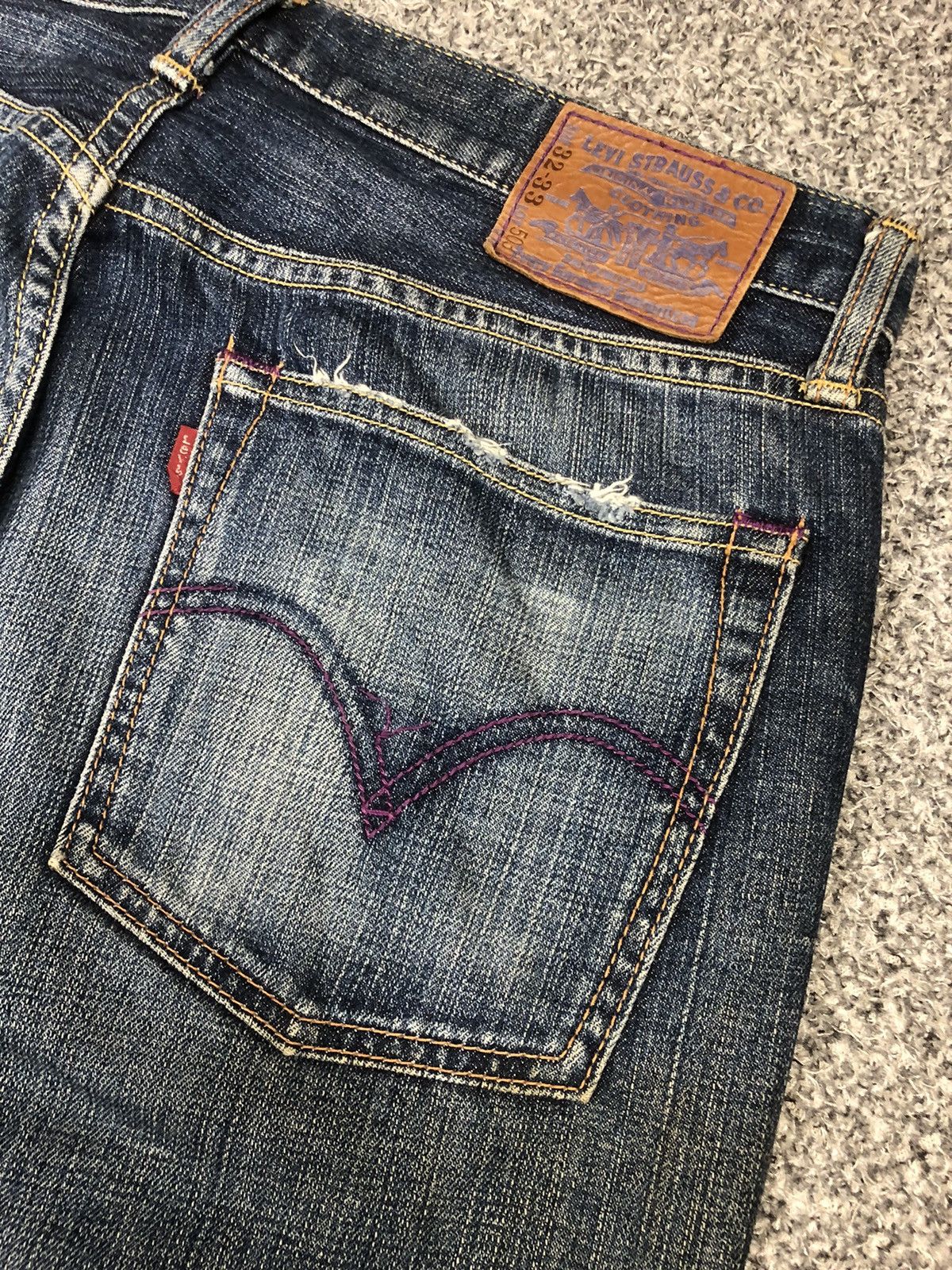 Levi's Vintage Beauty Faded Levis 503 V23 Jeans Size US 34 / EU 50 - 11 Thumbnail