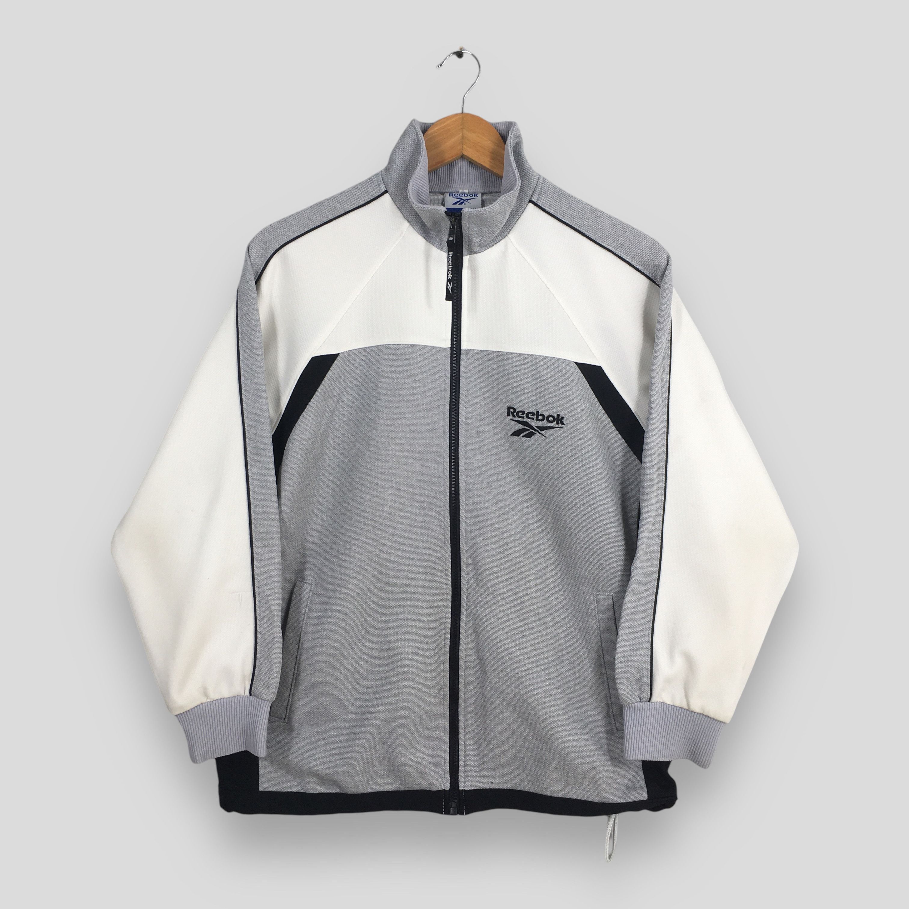 Reebok Vintage 90s Reebok Sports Windbreaker Gray Jacket Medium Size US M / EU 48-50 / 2 - 1 Thumbnail