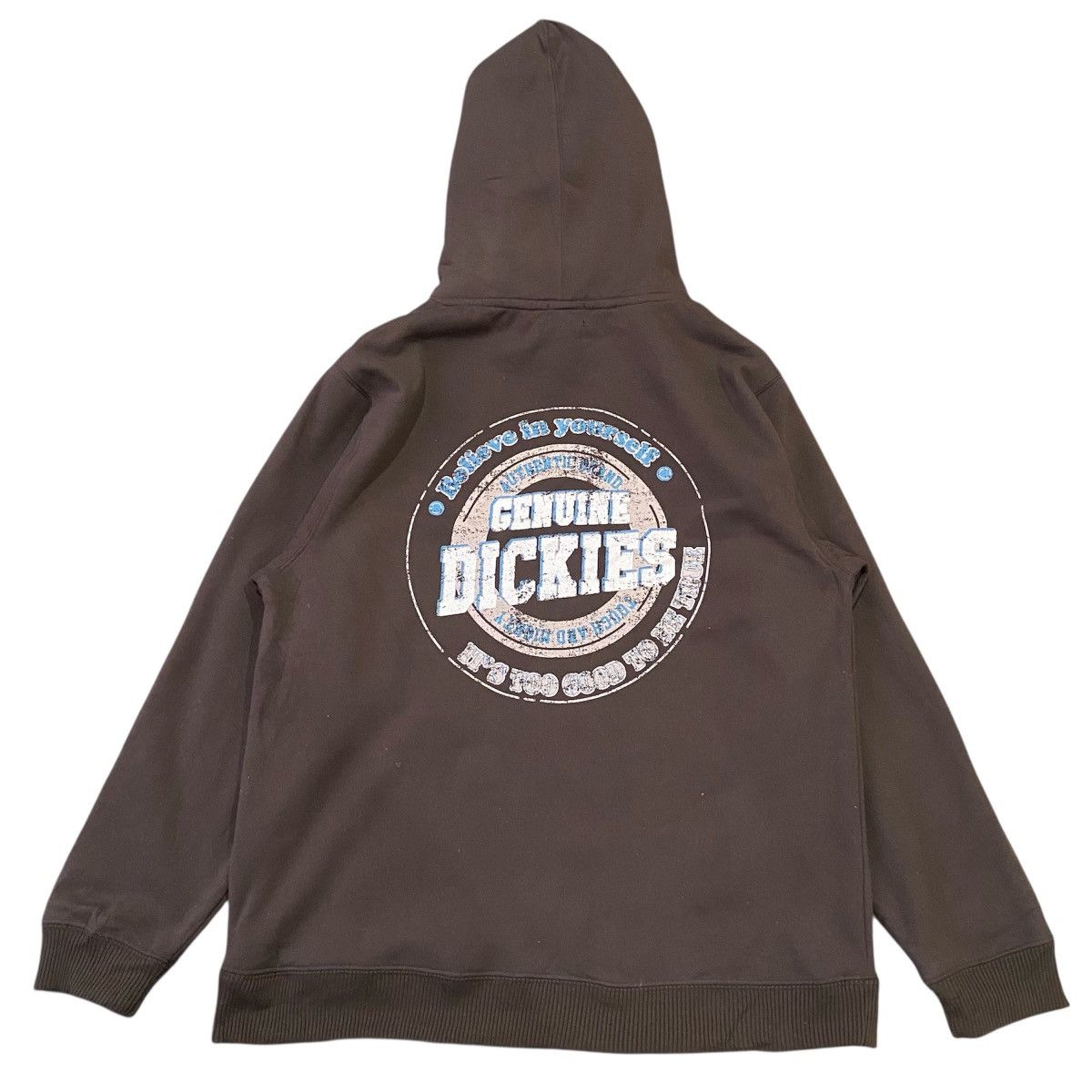 Dickies VINTAGE Dickies Genuine Hoodie Brown Pullover Size US L / EU 52-54 / 3 - 4 Thumbnail