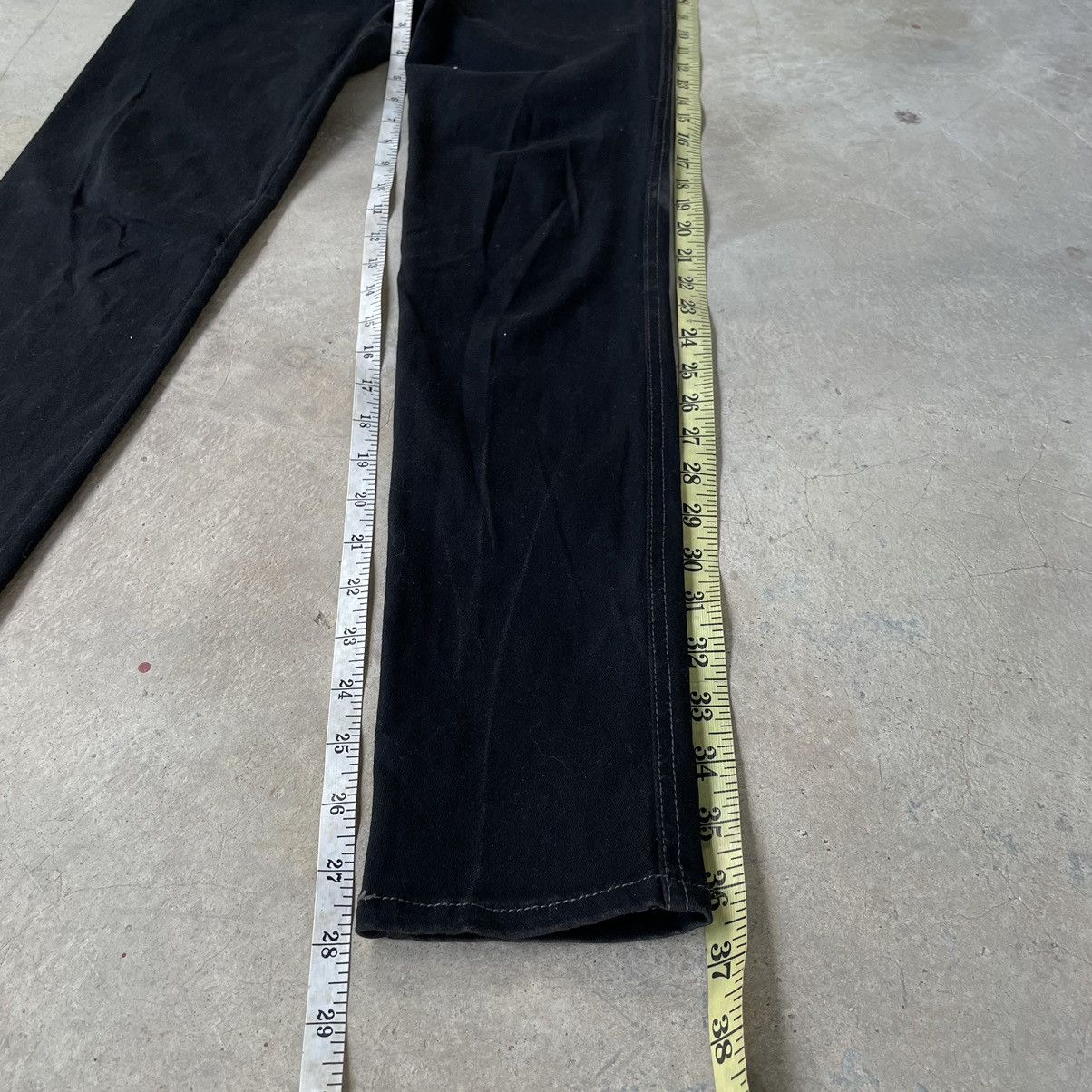 Le Grande Bleu (L.G.B.) 2000s Algonquins Gothic Fit Skinny Black Japanese Pants Size 30" / US 8 / IT 44 - 12 Thumbnail