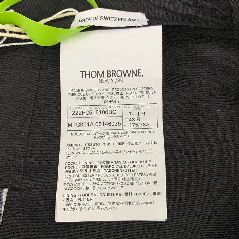 Thom Browne Thom Browne Size1 Gray classic four-bar wool casual suit t Size US 28 / EU 44 - 7 Thumbnail