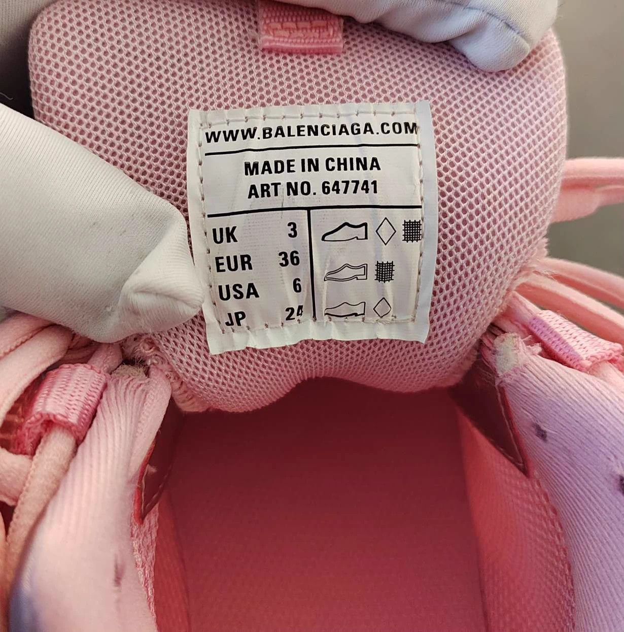Balenciaga Balenciaga Track1.0 Women's Pink Dad Shoe 36 Size US 5.5 / IT 35.5 - 7 Thumbnail