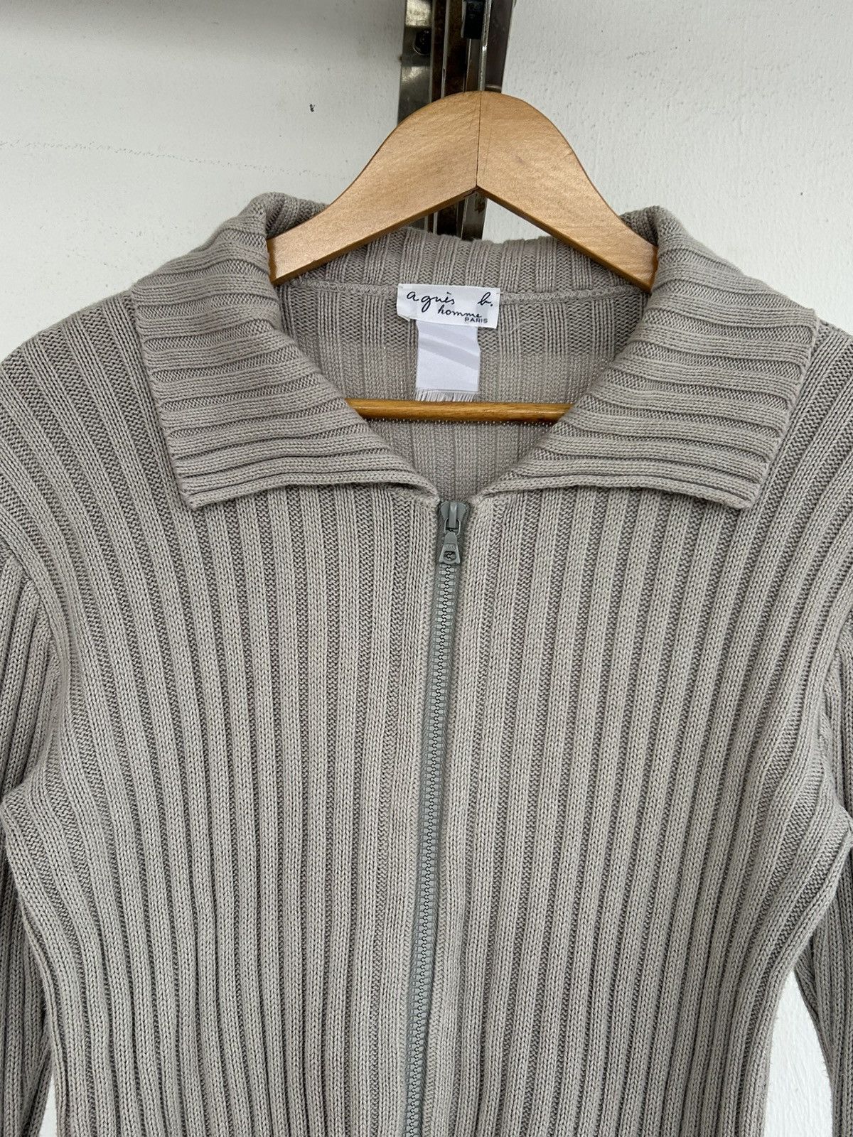 agnes b. Agnes B Vintage Knit Gray Jacket Size M / US 6-8 / IT 42-44 - 3 Thumbnail