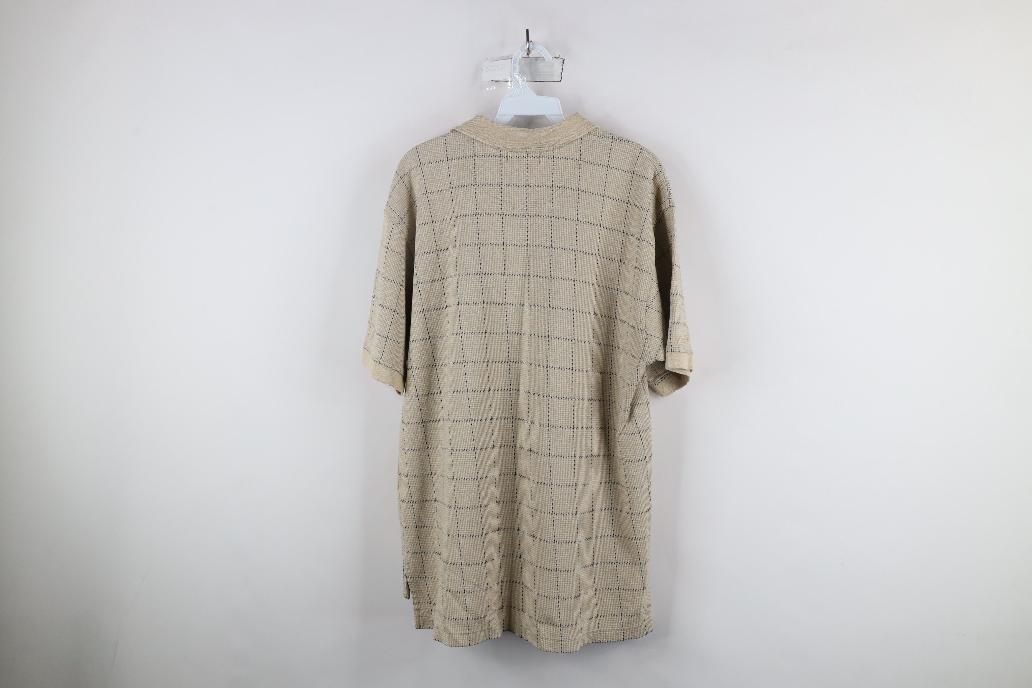 Vintage Vintage 90s Streetwear Houndstooth Plaid Collared Polo Shirt Size US L / EU 52-54 / 3 - 7 Thumbnail