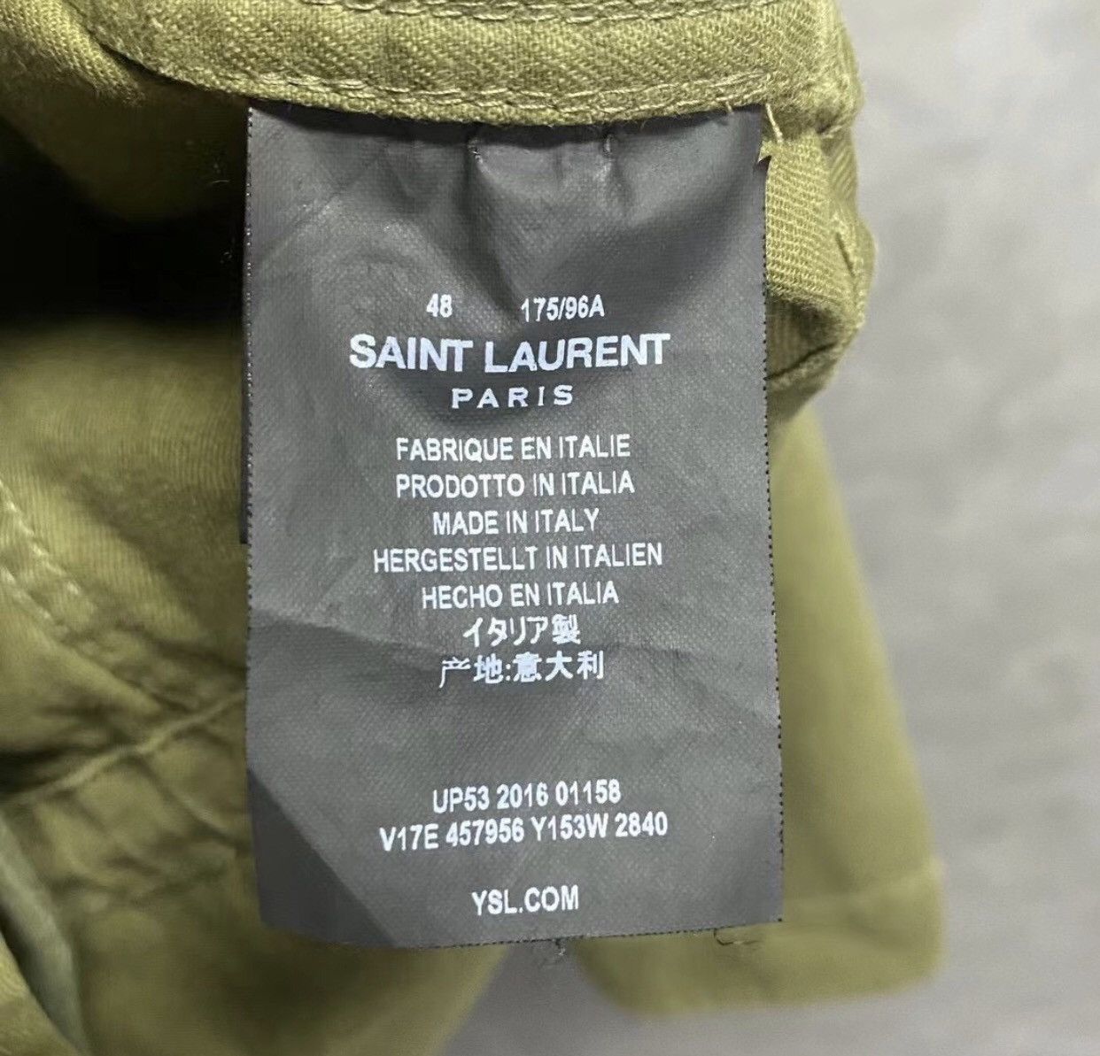 Saint Laurent Paris × Yves Saint Laurent Saint Laurent's latest glitter pattern logo jacket Size US M / EU 48-50 / 2 - 6 Thumbnail