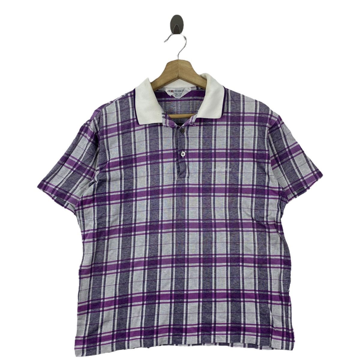 Cerruti 1881 CERRUTI 1881 SPORT Nino France Designer Check Tartan Purple Size US M / EU 48-50 / 2 - 1 Thumbnail