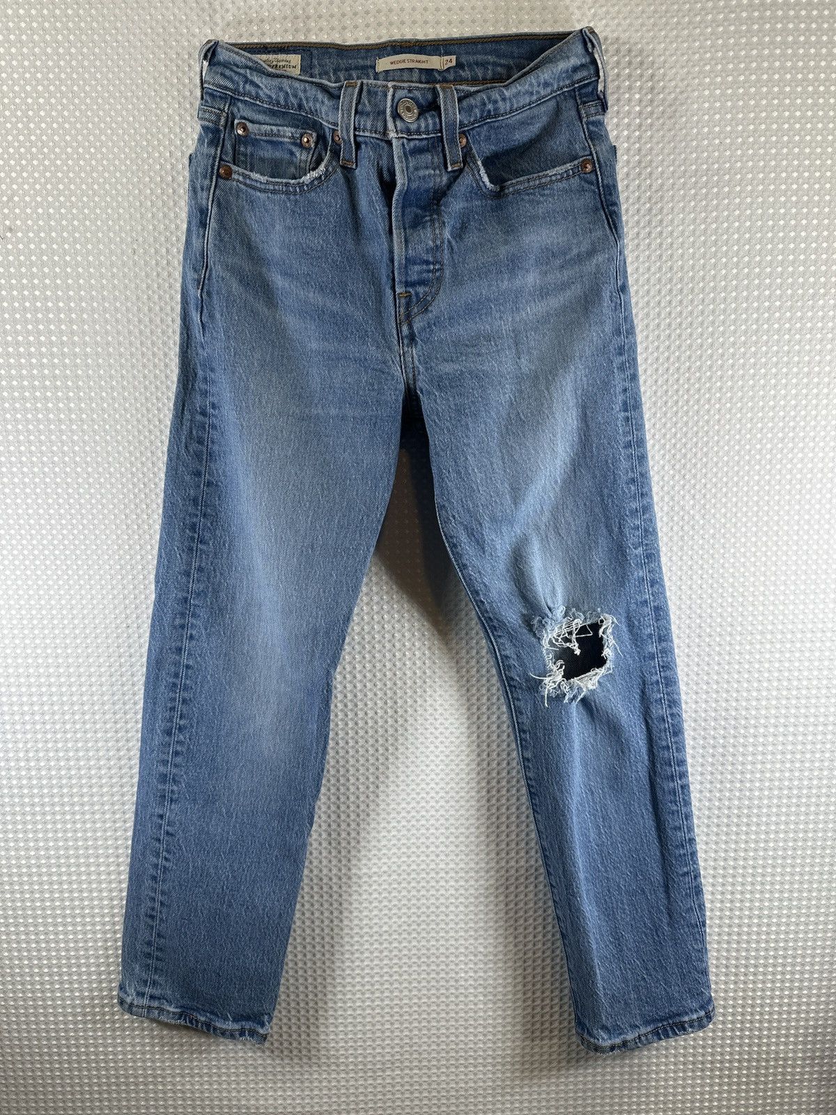 Levi's Levi’s Wedgie Straight Jeans Size 24" / US 00 / IT 34 - 2 Thumbnail