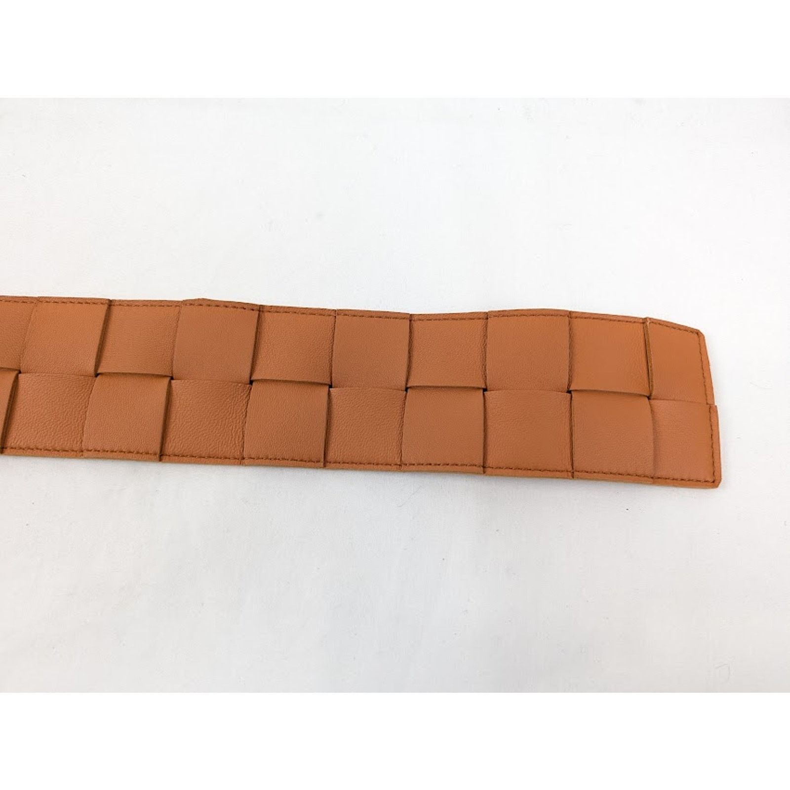 Bottega Veneta o1rshd1 Size:90 / Intreccio Cintura Suede Belt in Clay/Gold Size ONE SIZE - 5 Thumbnail