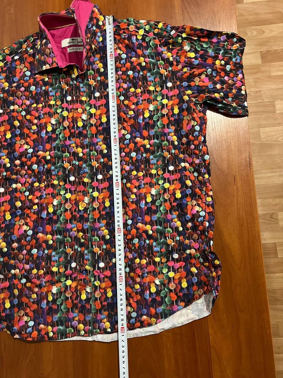 Other CLAUDIO LUGLI COUTURE ITALY ABSTRACT MENS BUTTON SHIRT SZ XL Size US XL / EU 56 / 4 - 12 Thumbnail