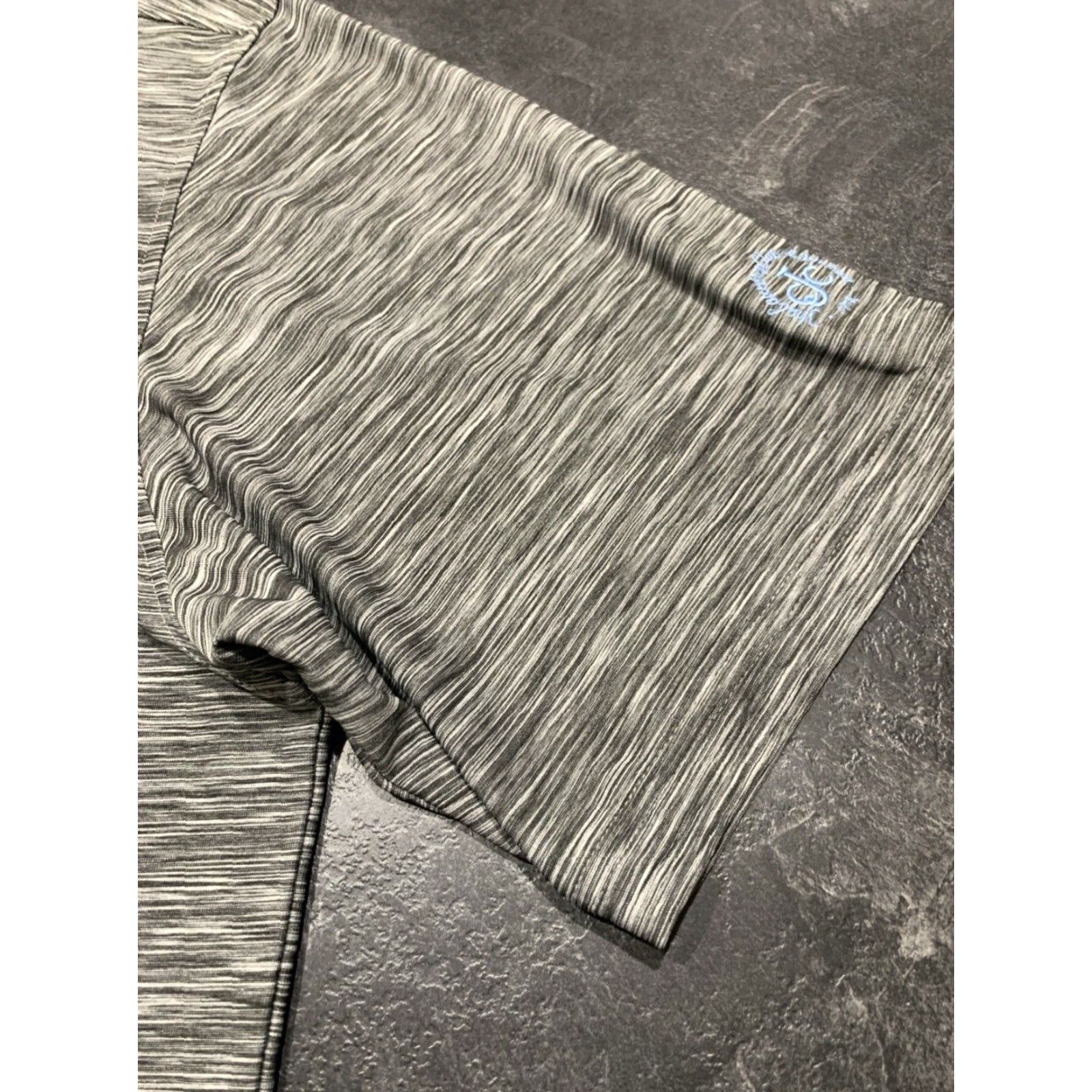 Footjoy FootJoy Performance Polo Shirt Mens L Gray Striped Short Sleeve Golf Activewear Size US L / EU 52-54 / 3 - 2 Thumbnail