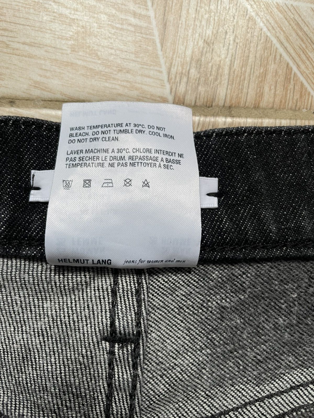 Helmut Lang Italy Helmug Lang Black Masc Hi Straight Cropped Denim Jeans Size 25" / US 0 / IT 36 - 14 Thumbnail