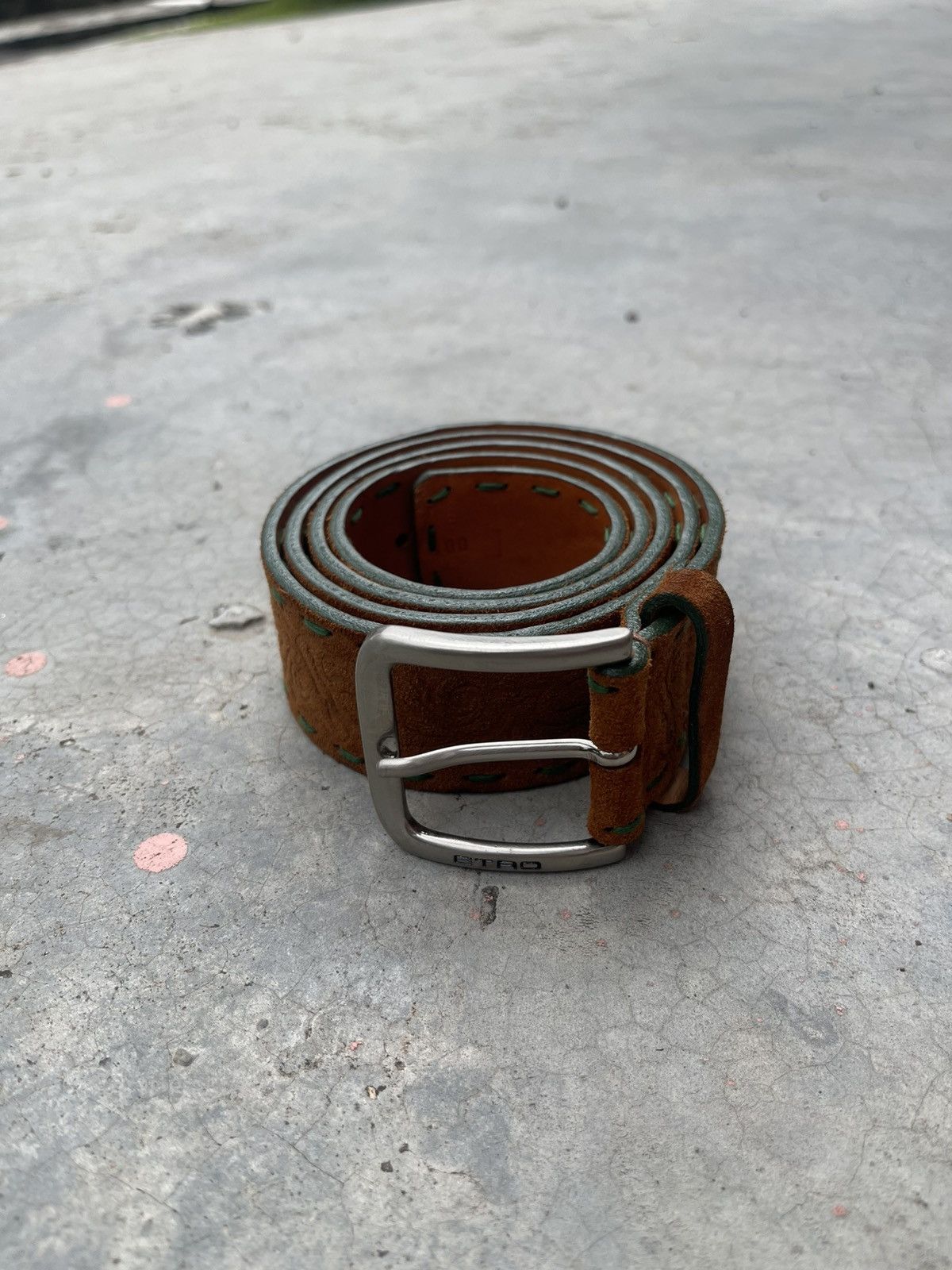 Etro Etro Leather Belt Western For Waist 36 Size 36 - 13 Thumbnail
