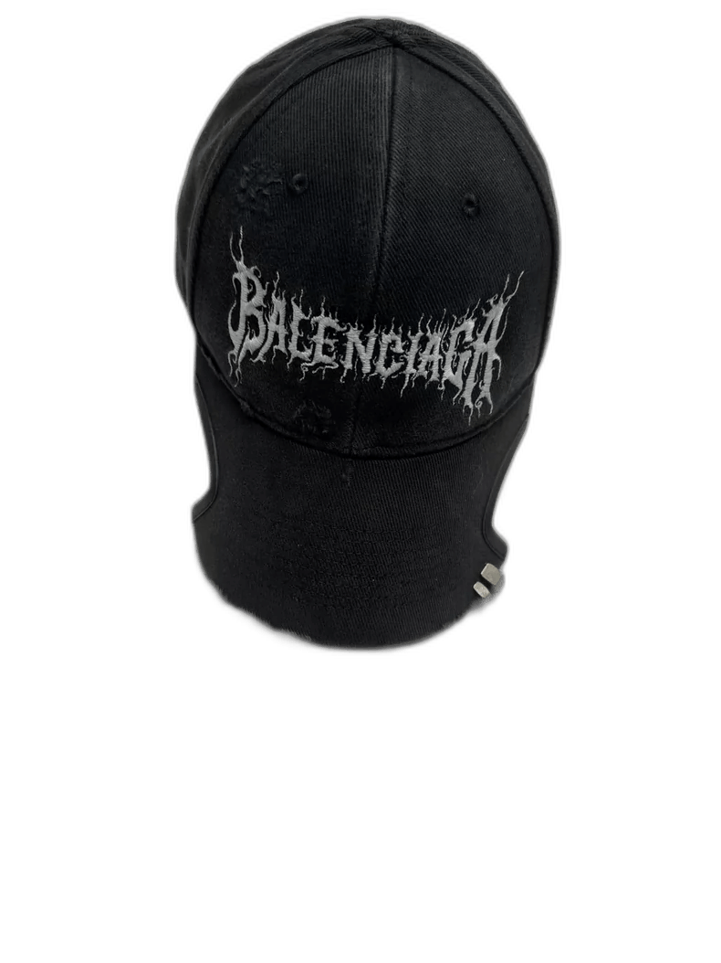 Balenciaga Balenciaga Flame Embroidered Cap Baseball Hat-2507 Size ONE SIZE - 1 Thumbnail