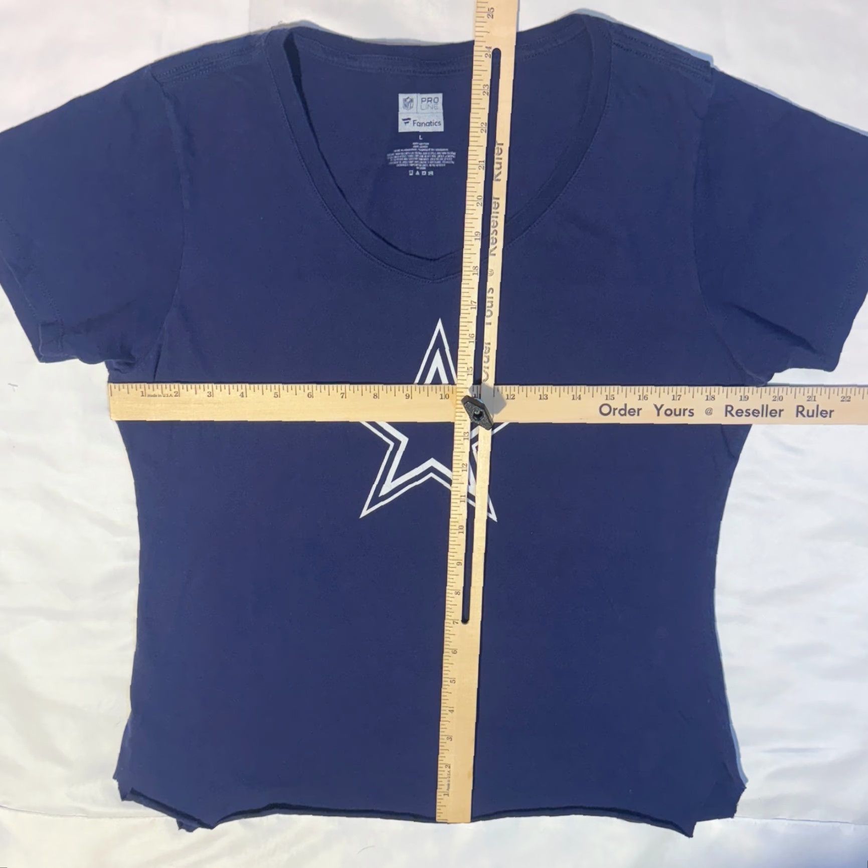 NFL Dallas Cowboys Fanatics Tshirt NFL Pro Line - L 100% Cotton Cut Hem Size L / US 10 / IT 46 - 6 Thumbnail