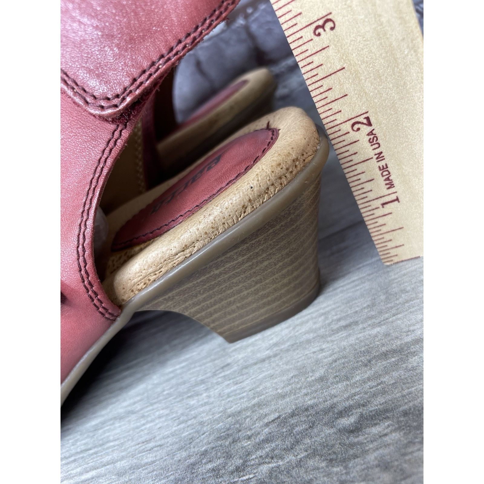 Other Earth Kristy Zip Up Peep Toe Red Leather Slingback Booties S Size US 8.5 / IT 38.5 - 6 Thumbnail