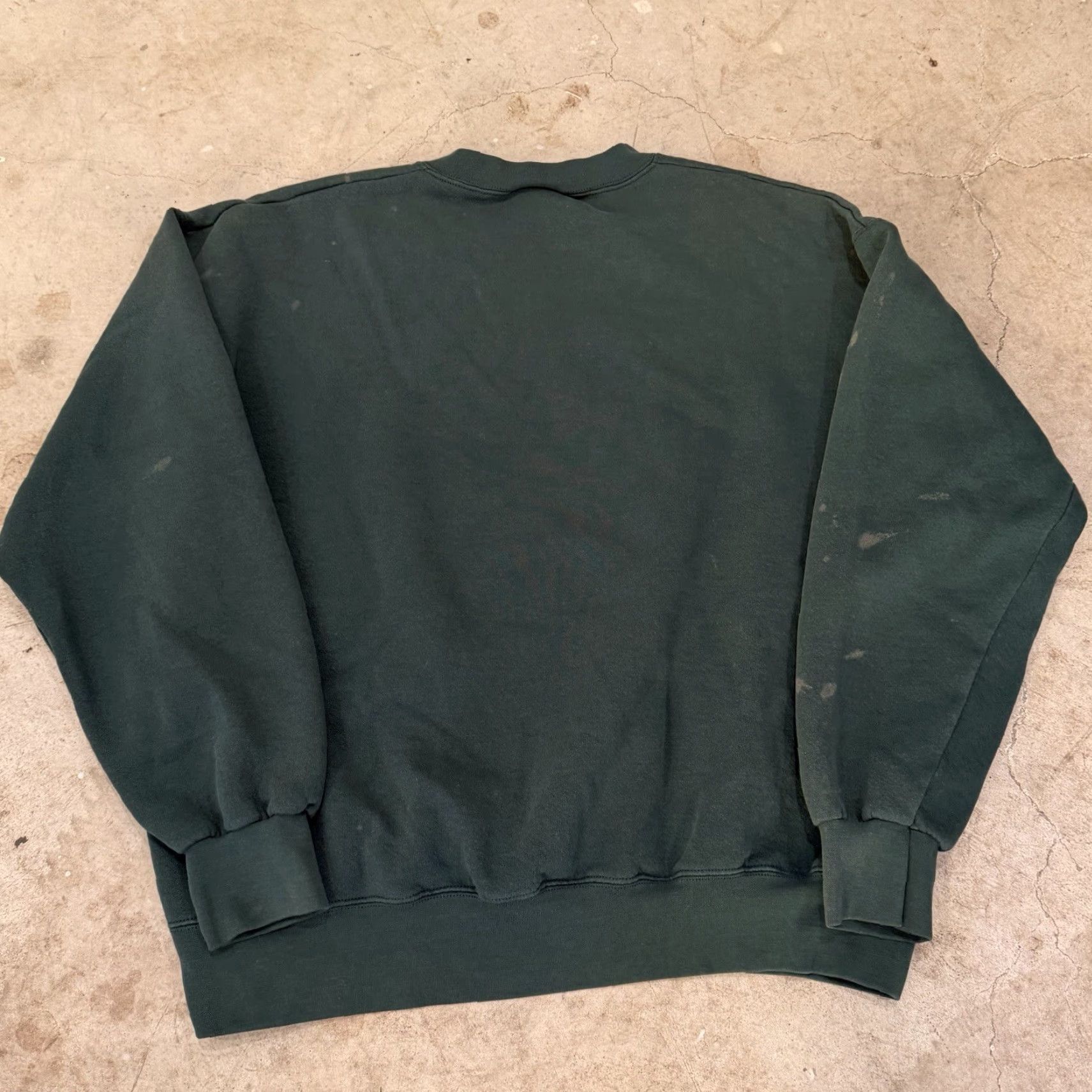 Vintage VINTAGE Michigan State University Sweatshirt Crewneck Mens Large Green STAINS Size US L / EU 52-54 / 3 - 2 Thumbnail