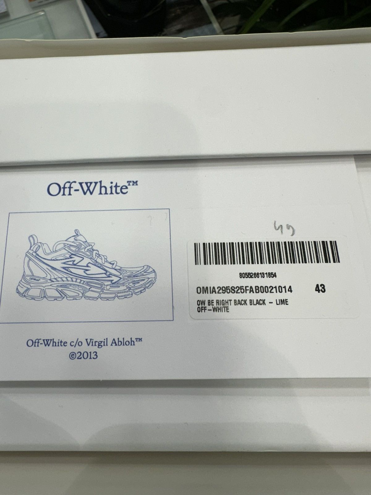 Off-White OFF-WHITE - Be Right Back Sneakers Black Lime Size US 10 / EU 43 - 7 Thumbnail