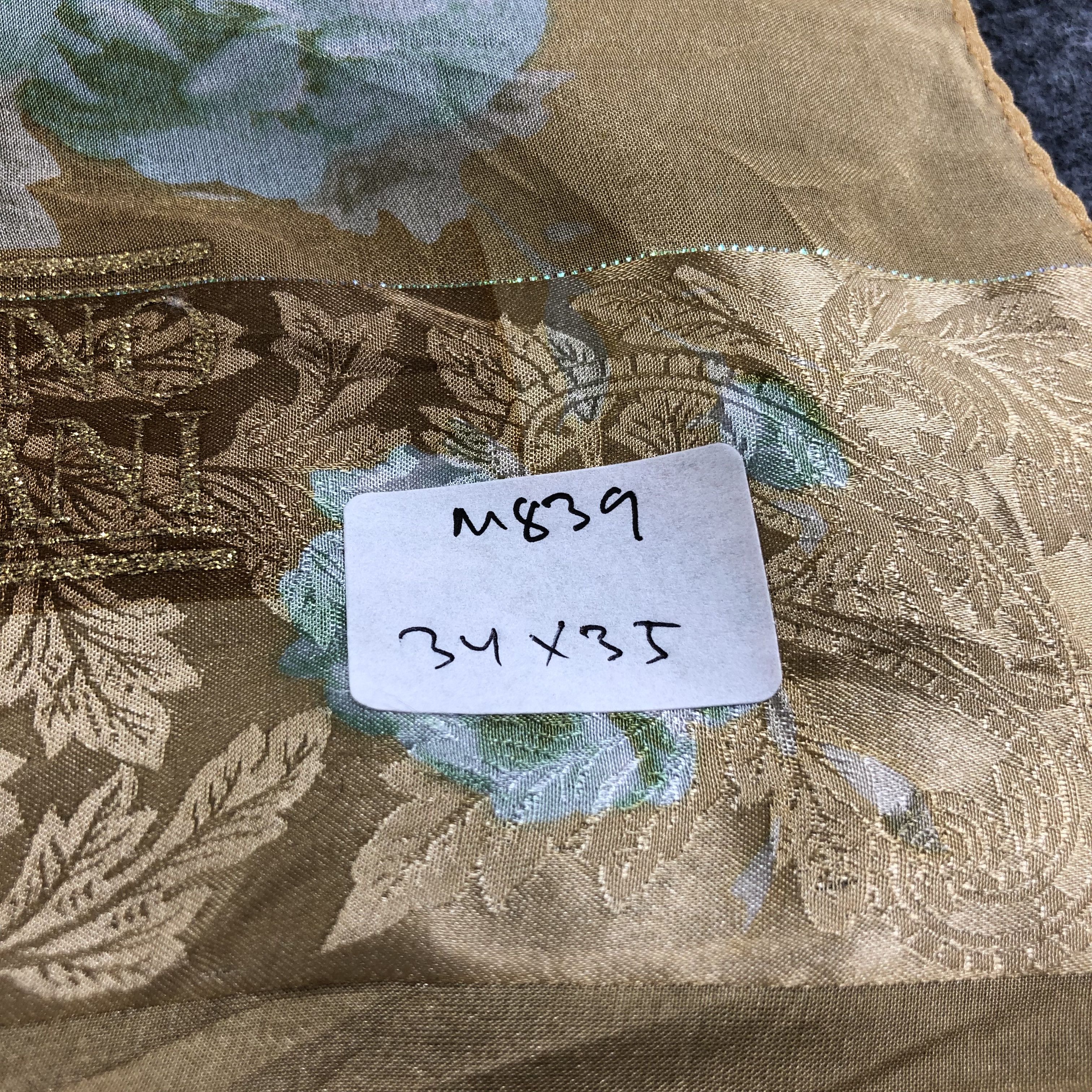 Vintage Luciano Soprani Luxury Floral Silk Scarf M839 Size ONE SIZE - 6 Thumbnail
