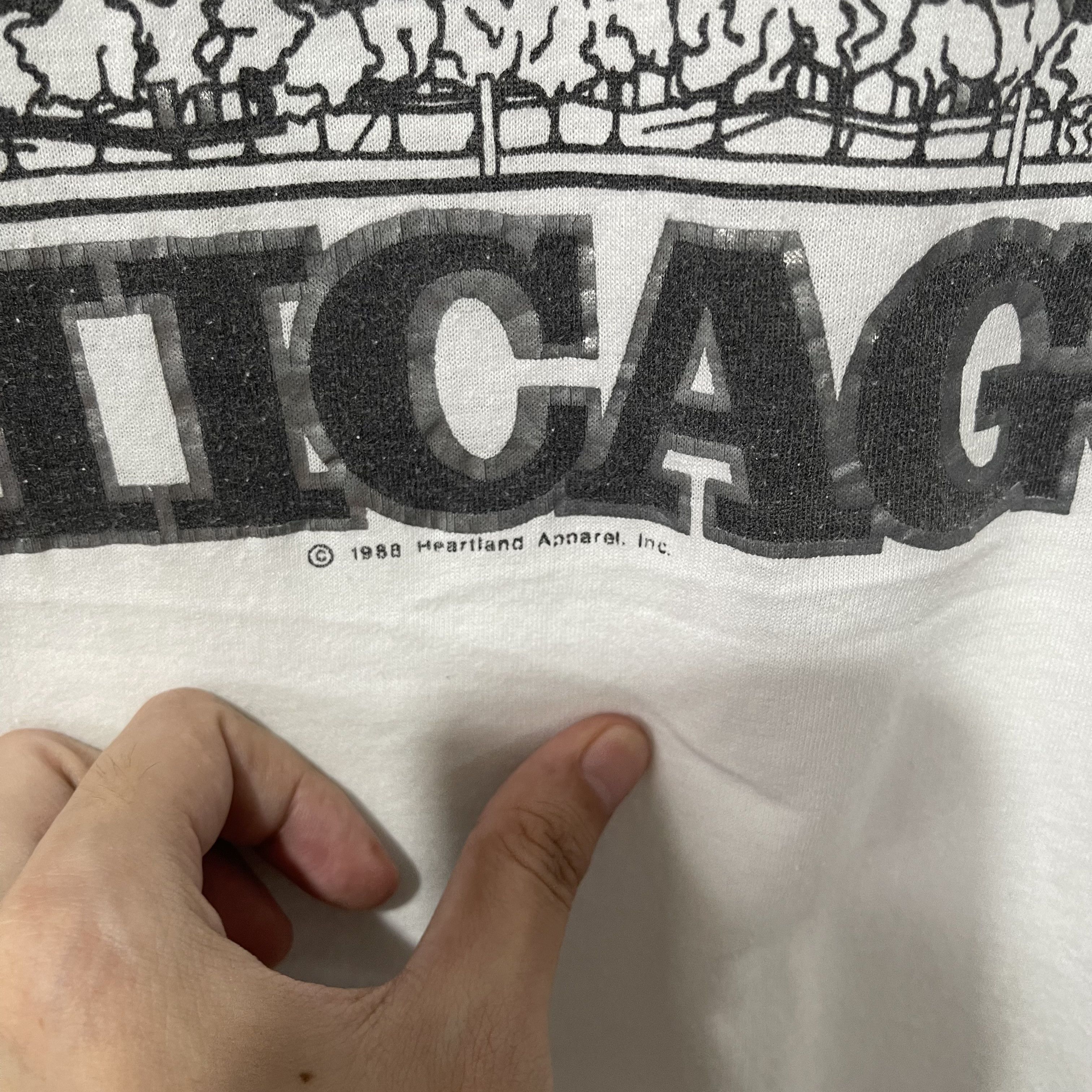 Vintage Vintage 80s Chicago Skyline T-Shirt Size US M / EU 48-50 / 2 - 3 Thumbnail