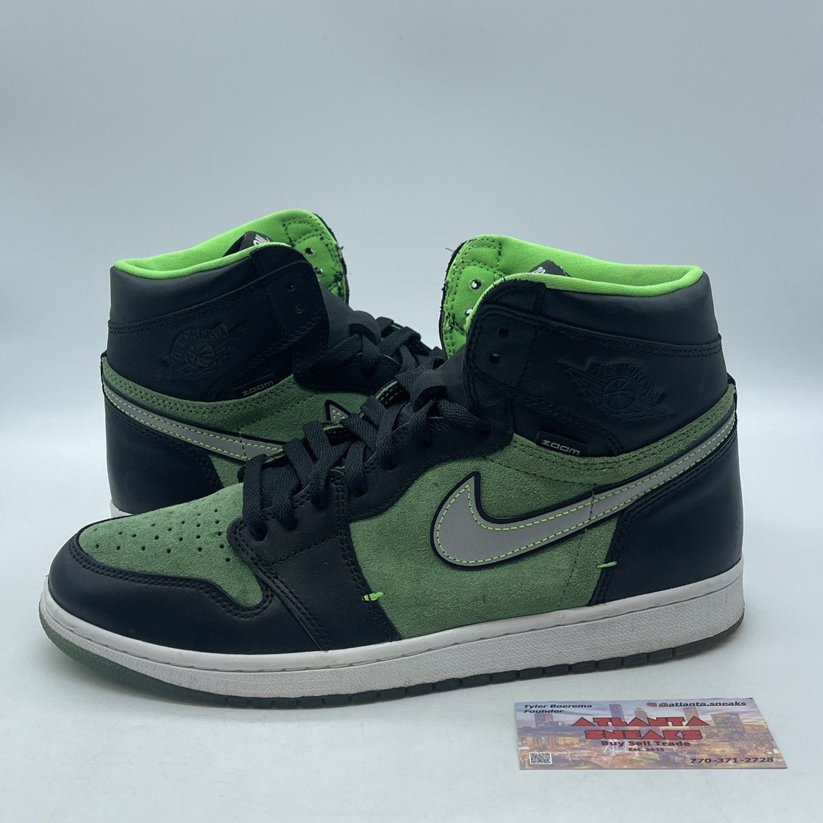 Jordan Brand Air Jordan 1 high zoom zen green Size US 10.5 / EU 43-44 - 1 Thumbnail