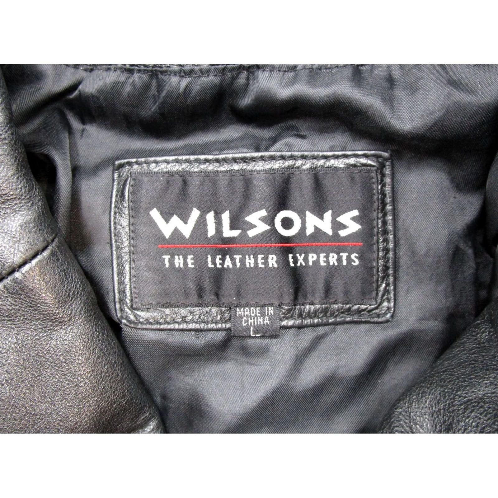 Wilson VINTAGE Wilson Women's Black Leather Jacket Motorcycle Size L Used Read Size L / US 10 / IT 46 - 2 Thumbnail