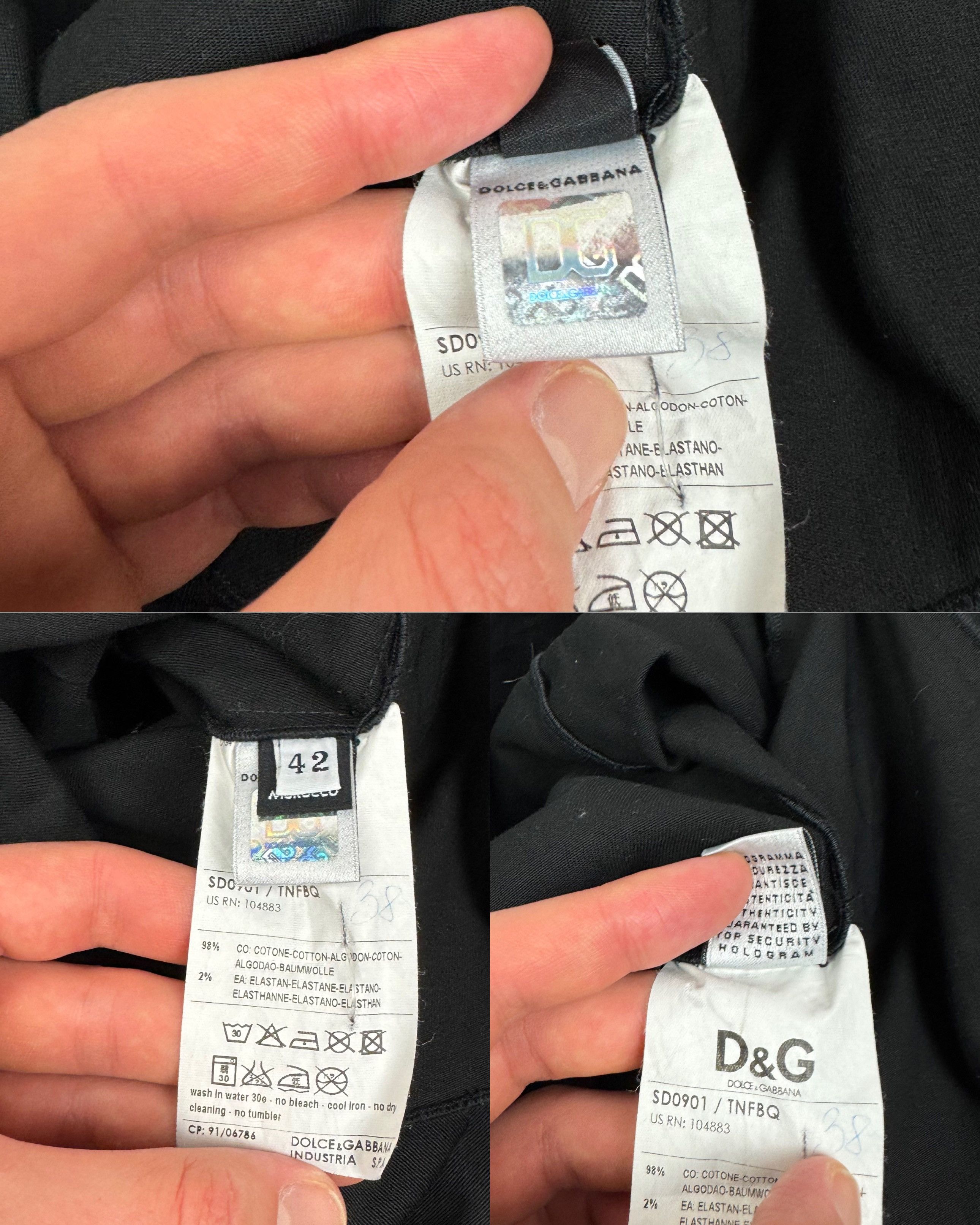 Dolce & Gabbana Dolce & Gabbana Women's Black Cotton Knee Length Midi Dress Size M / US 6-8 / IT 42-44 - 3 Thumbnail
