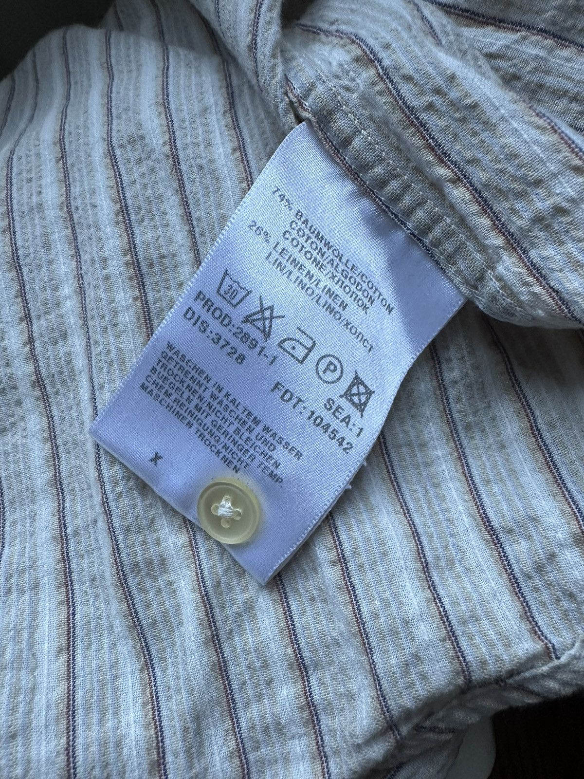 Hugo Boss Hugo Boss vintage linen shirt Size US XL / EU 56 / 4 - 6 Thumbnail