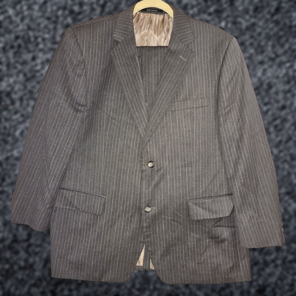 Joseph Joseph & Feiss Signature Pin Striped 100% Wool 2PC. Suit Mens Sz 42 Short 39x30 Charcoal Gray Size US 42 / EU 58 - 1 Thumbnail