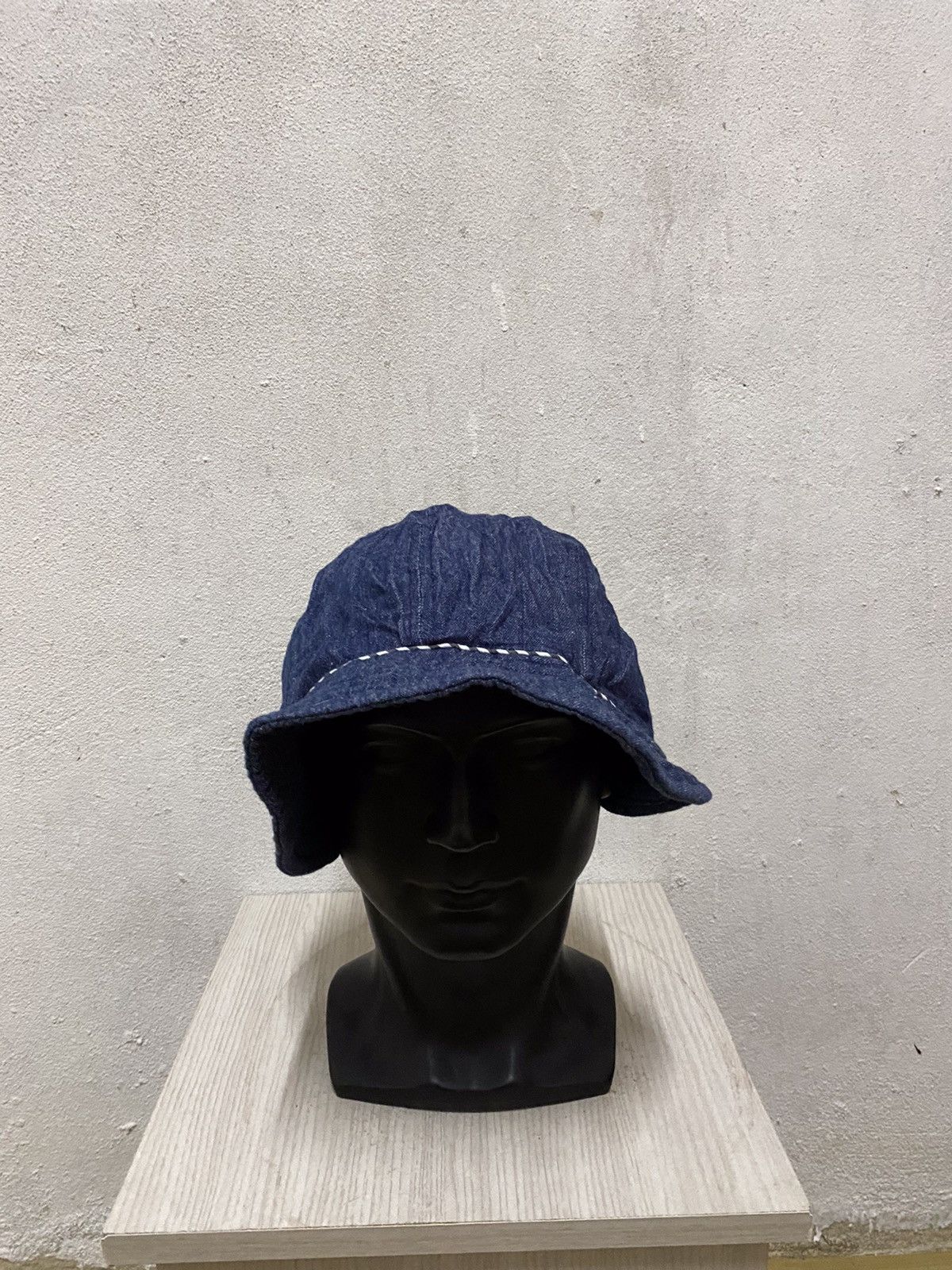 Japanese Brand Japanese Brand Denim Bucket Hat Size ONE SIZE - 2 Thumbnail