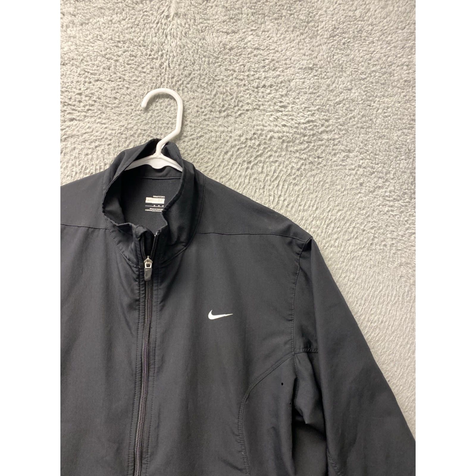 Nike Nike Dri-Fit Jacket Mens M Black Full Zip Reflective 90s Style Sportswear/Running Shirt Mens Size US M / EU 48-50 / 2 - 2 Thumbnail