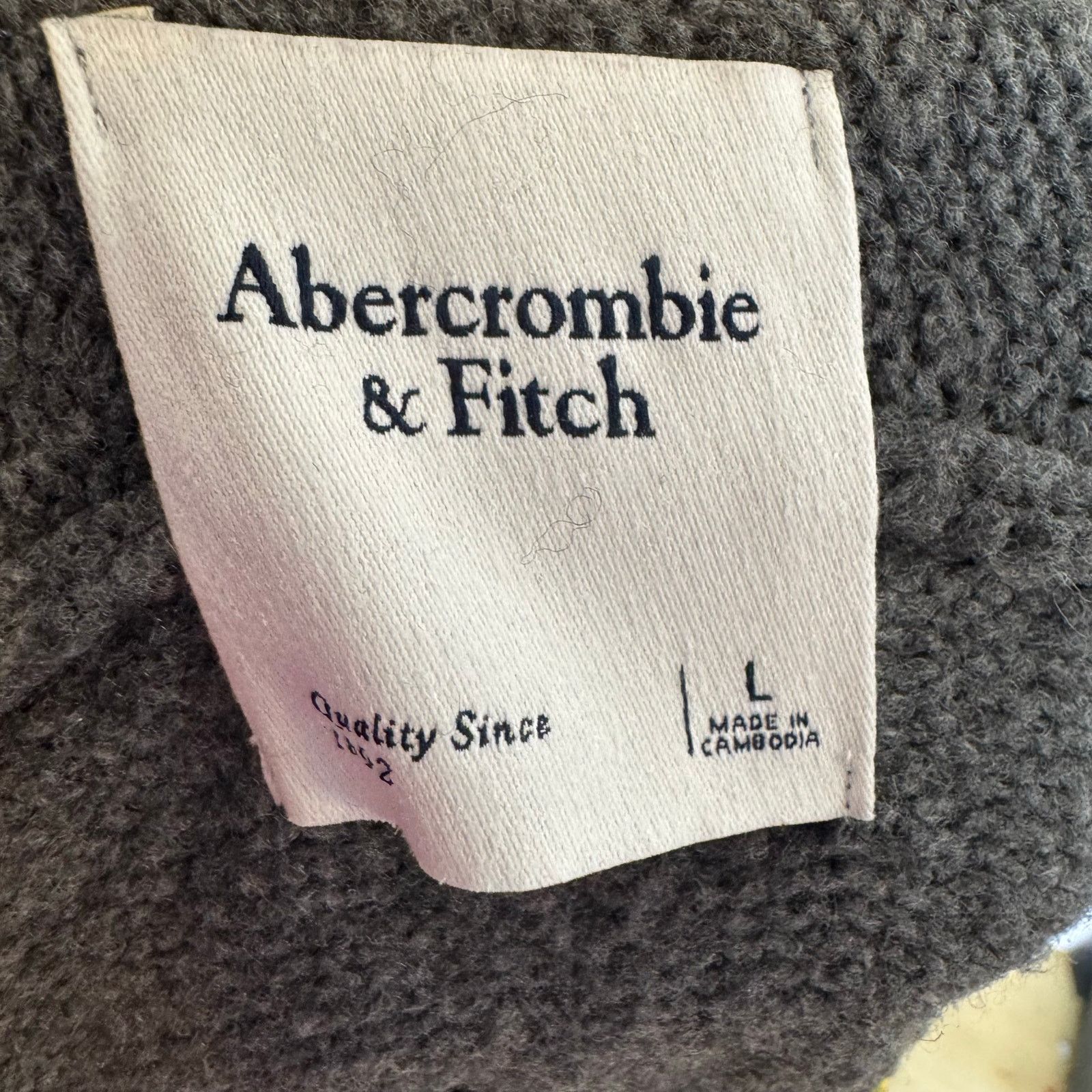 Abercrombie & Fitch Abercrombie & Fitch Gray Wool Blend Crewneck Sweater Men’s L Size US L / EU 52-54 / 3 - 4 Thumbnail