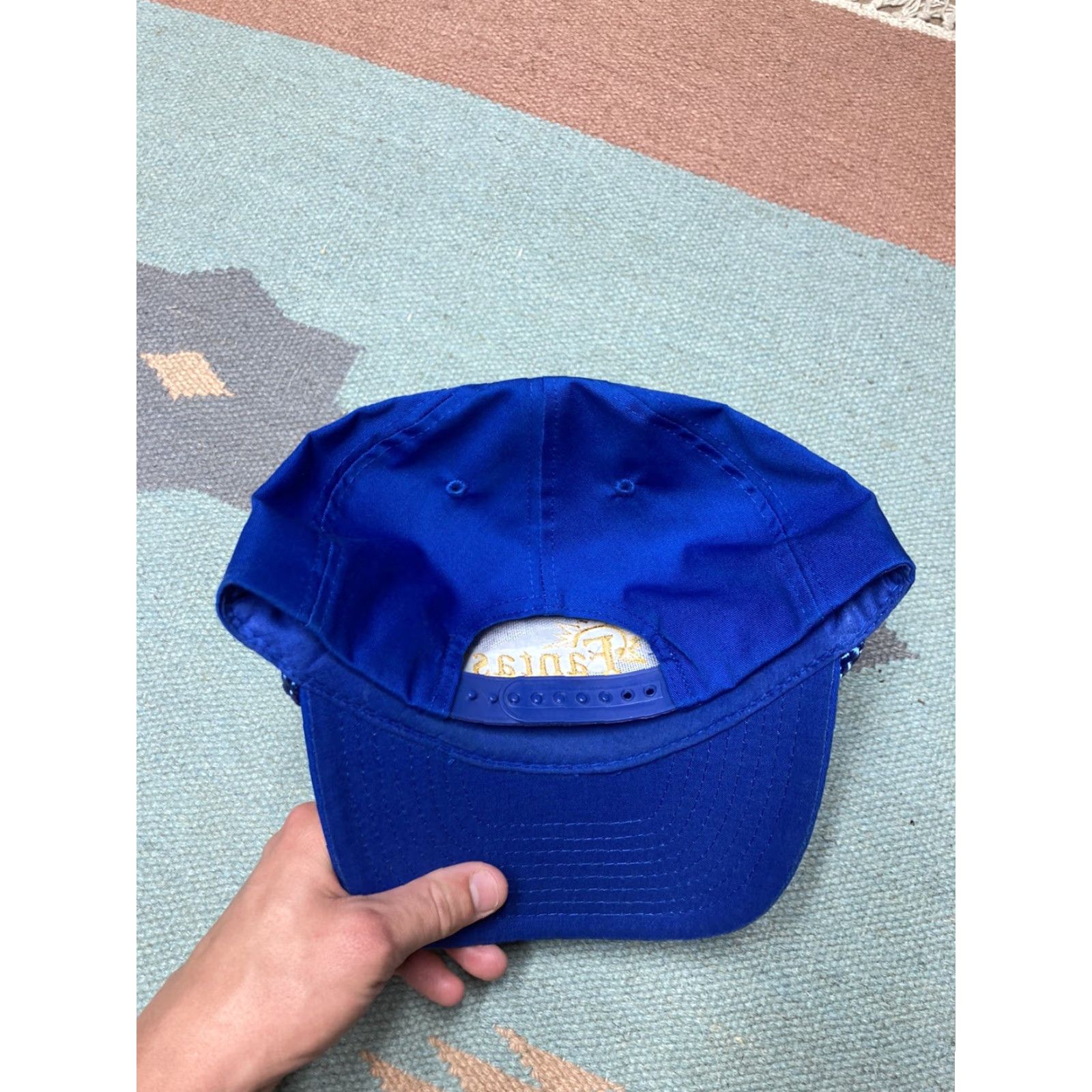 Vintage VINTAGE Snap-Back Hat Cap travel Las Vegas blue RV tours staff Men Adjustable Blue Hat Size ONE SIZE - 4 Thumbnail