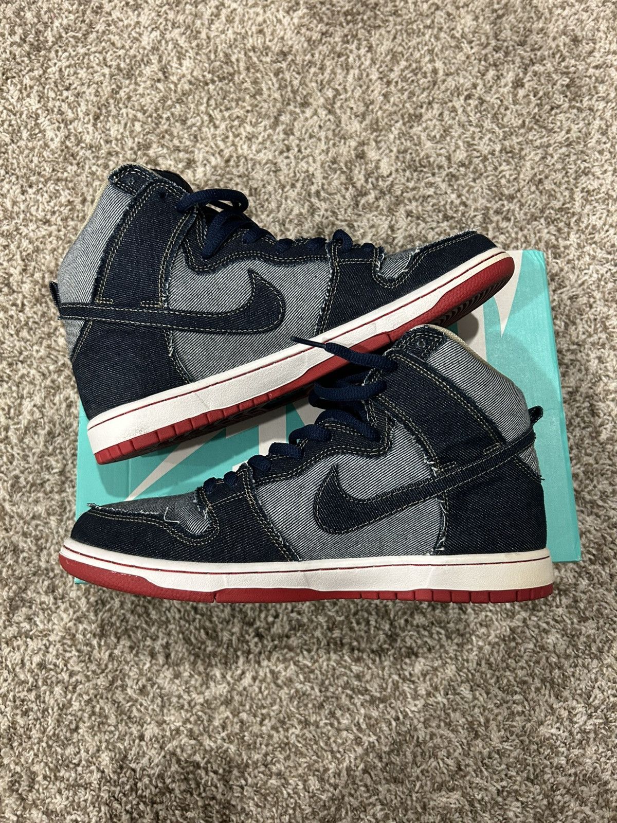 Nike Nike SB Dunk High x Reese Forbes “Denim” Size US 10.5 / EU 43-44 - 1 Thumbnail