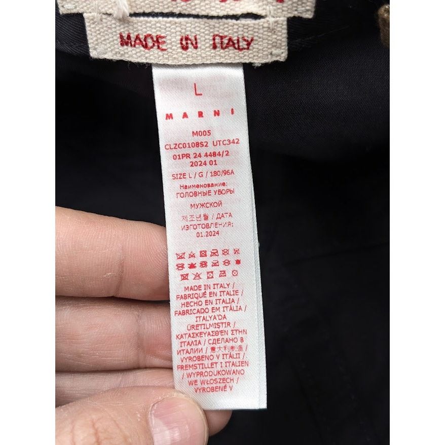 Marni o1rshd1 Q:2 / Size: L / Lightweight Colored Denim Cap / Hat Size ONE SIZE - 18 Thumbnail