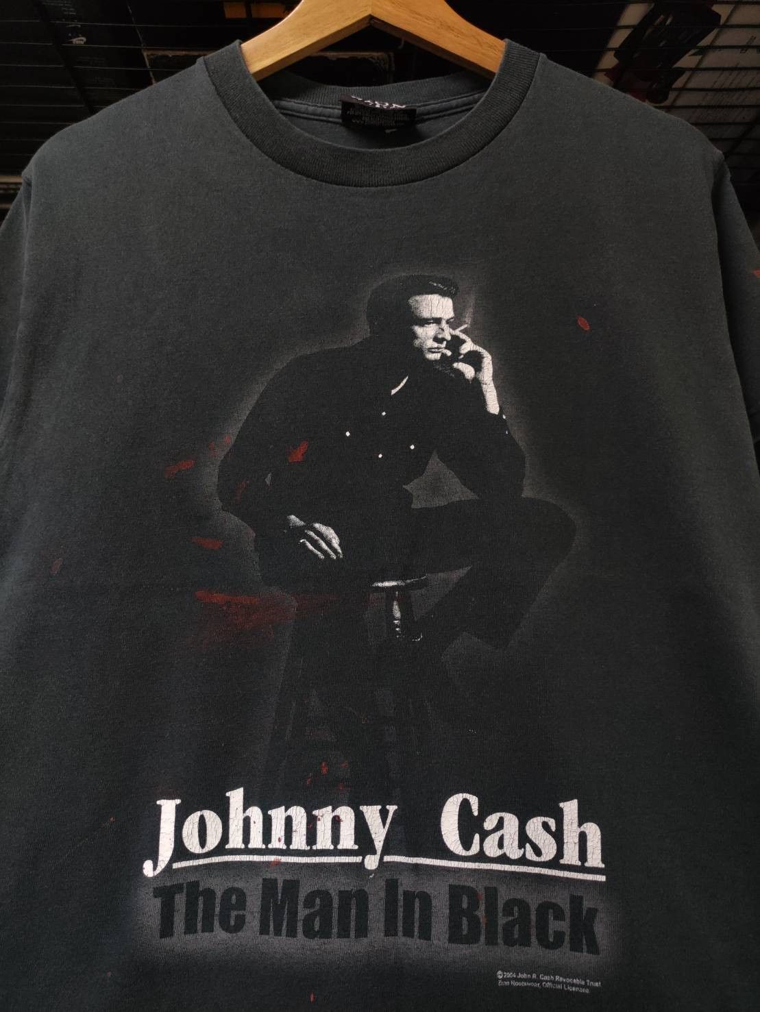 Band Tees Vtg 00's Johnny Cash " The Man In Black " Single Promo Size US S / EU 44-46 / 1 - 1 Thumbnail